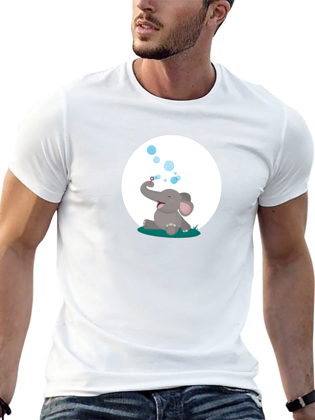 Elephant Bubbles Graphic Tee