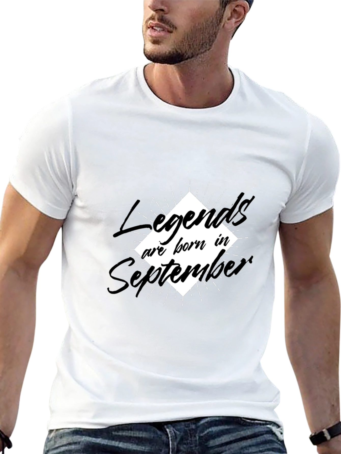 Legends Born in September Black Tee