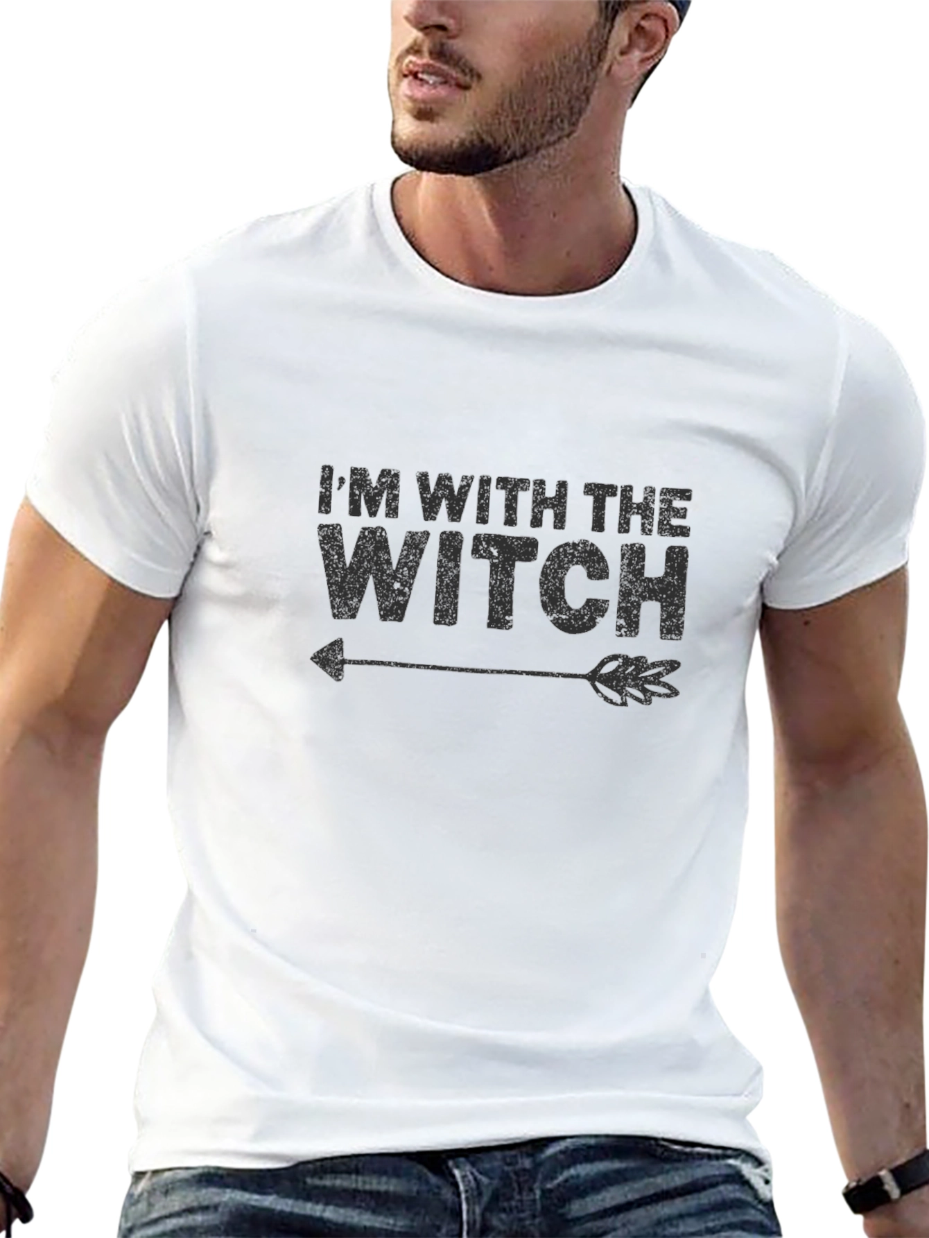 Im With the Witch T-Shirt - Halloween Apparel