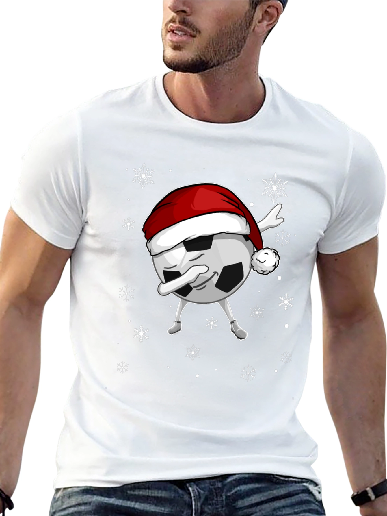 Festive Soccer Christmas T-Shirt