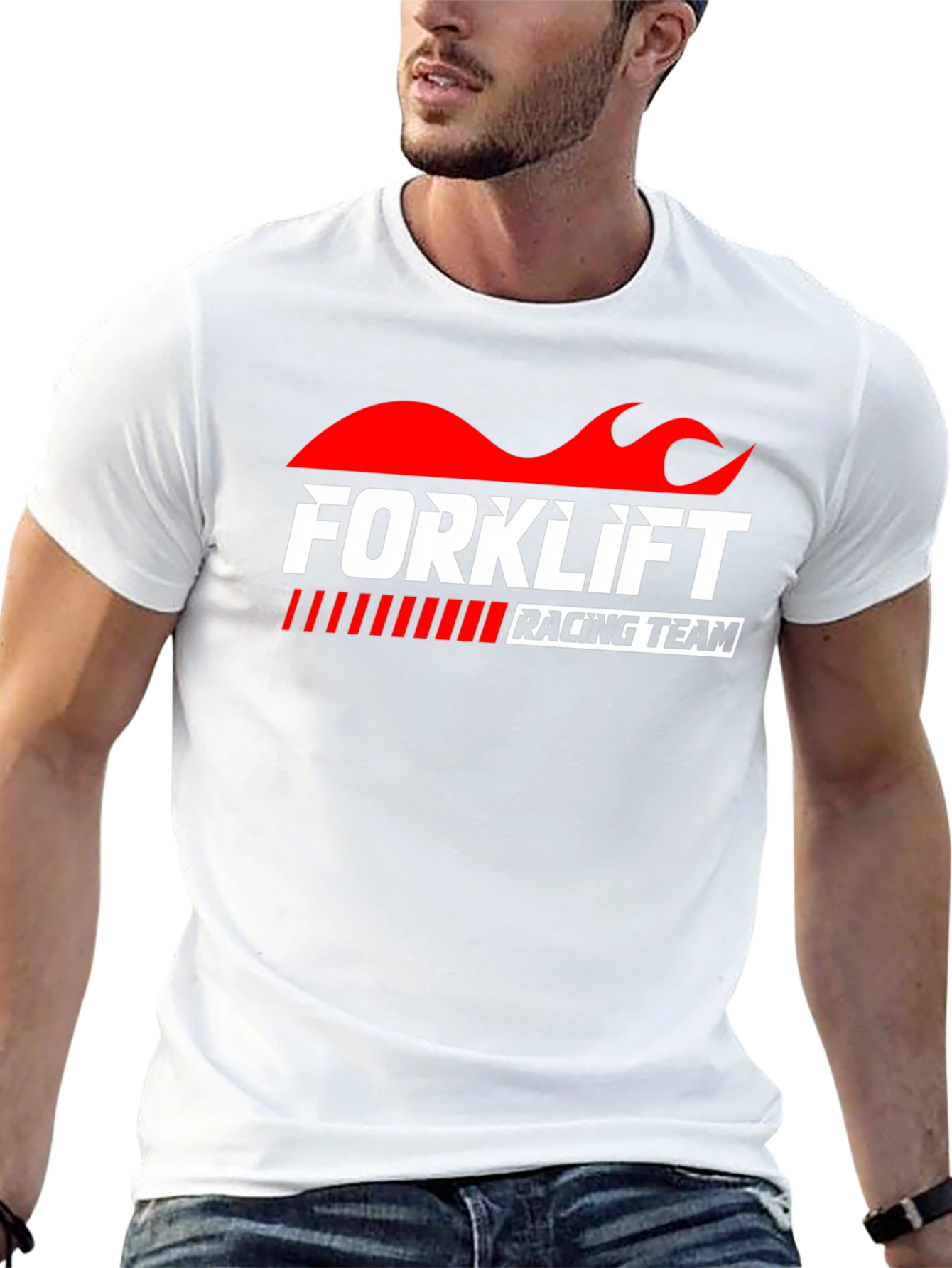 Forklift Racing Team Black Graphic Tee