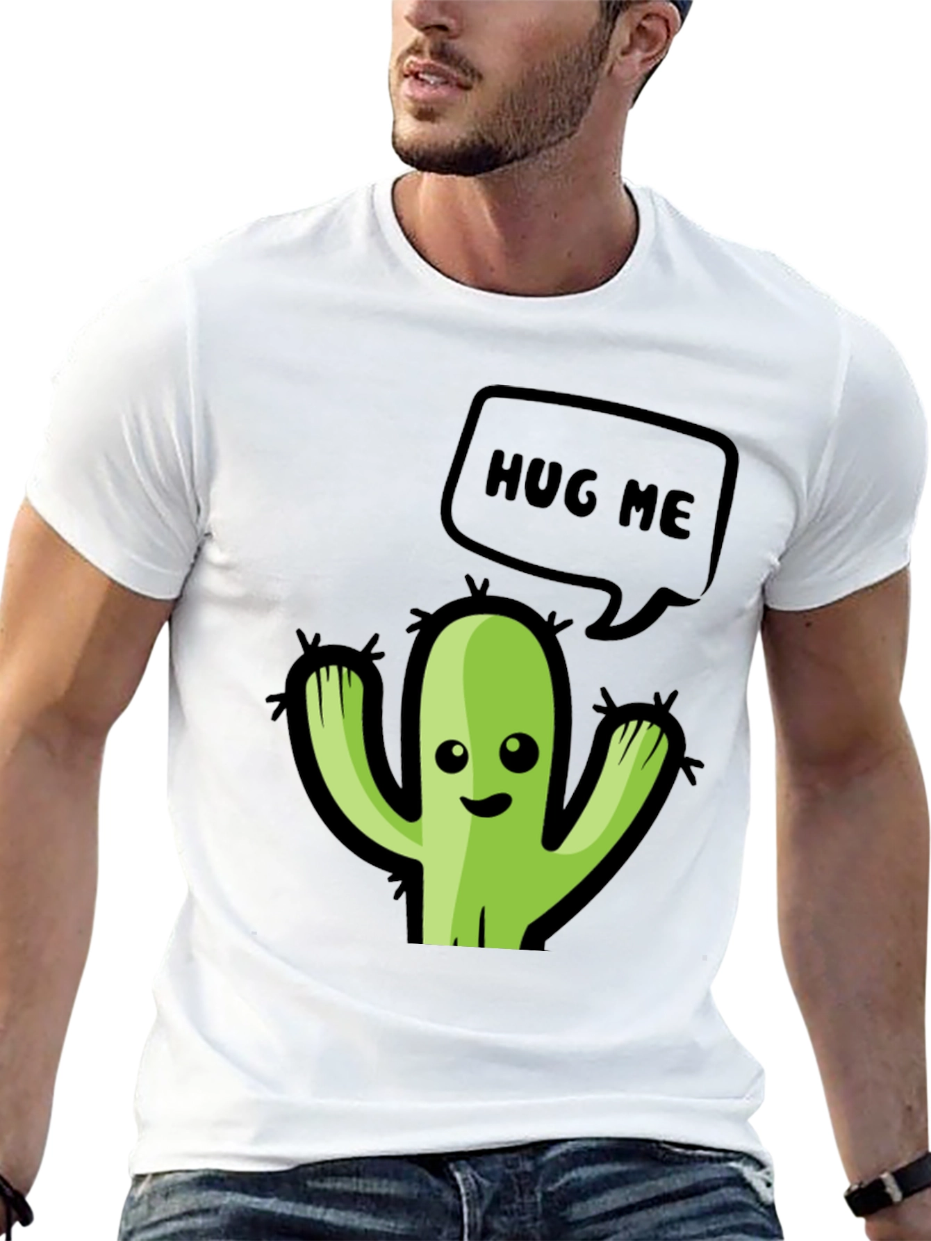 Hug Me Cactus Graphic Tee