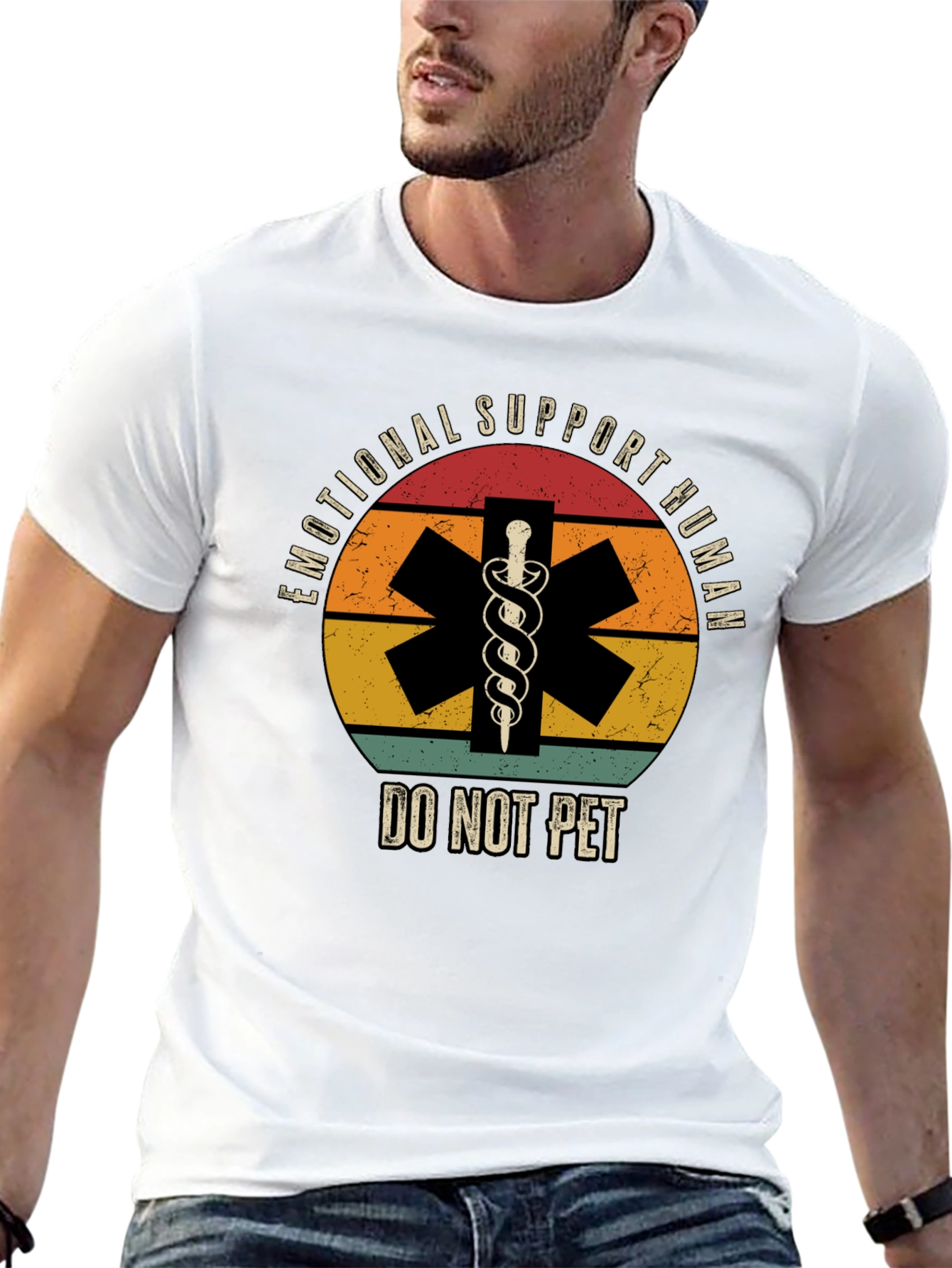 Emotional Support Human T-Shirt - Do Not Pet