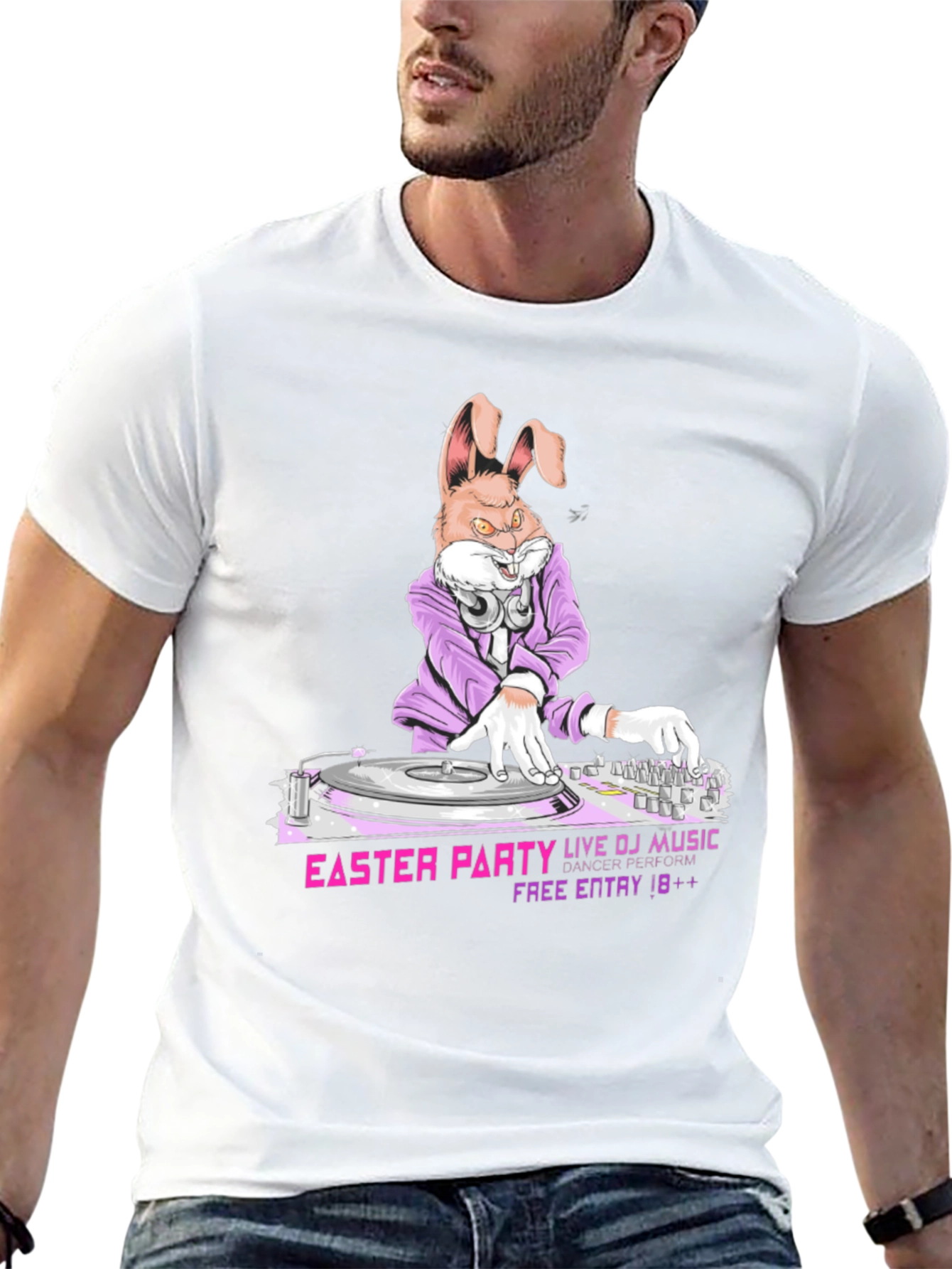 DJ Easter Bunny Party T-Shirt