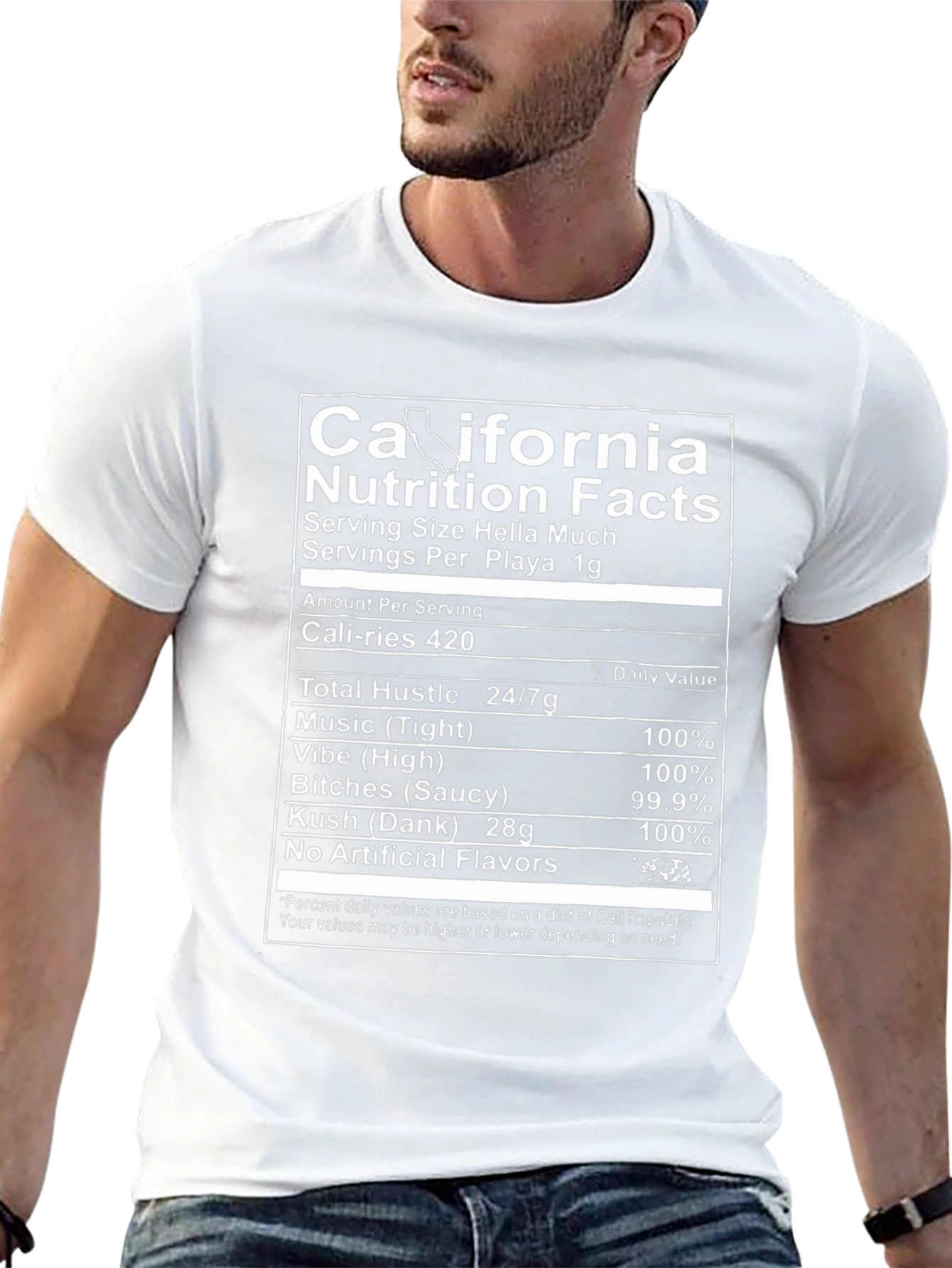 California Nutrition Facts Novelty T-Shirt