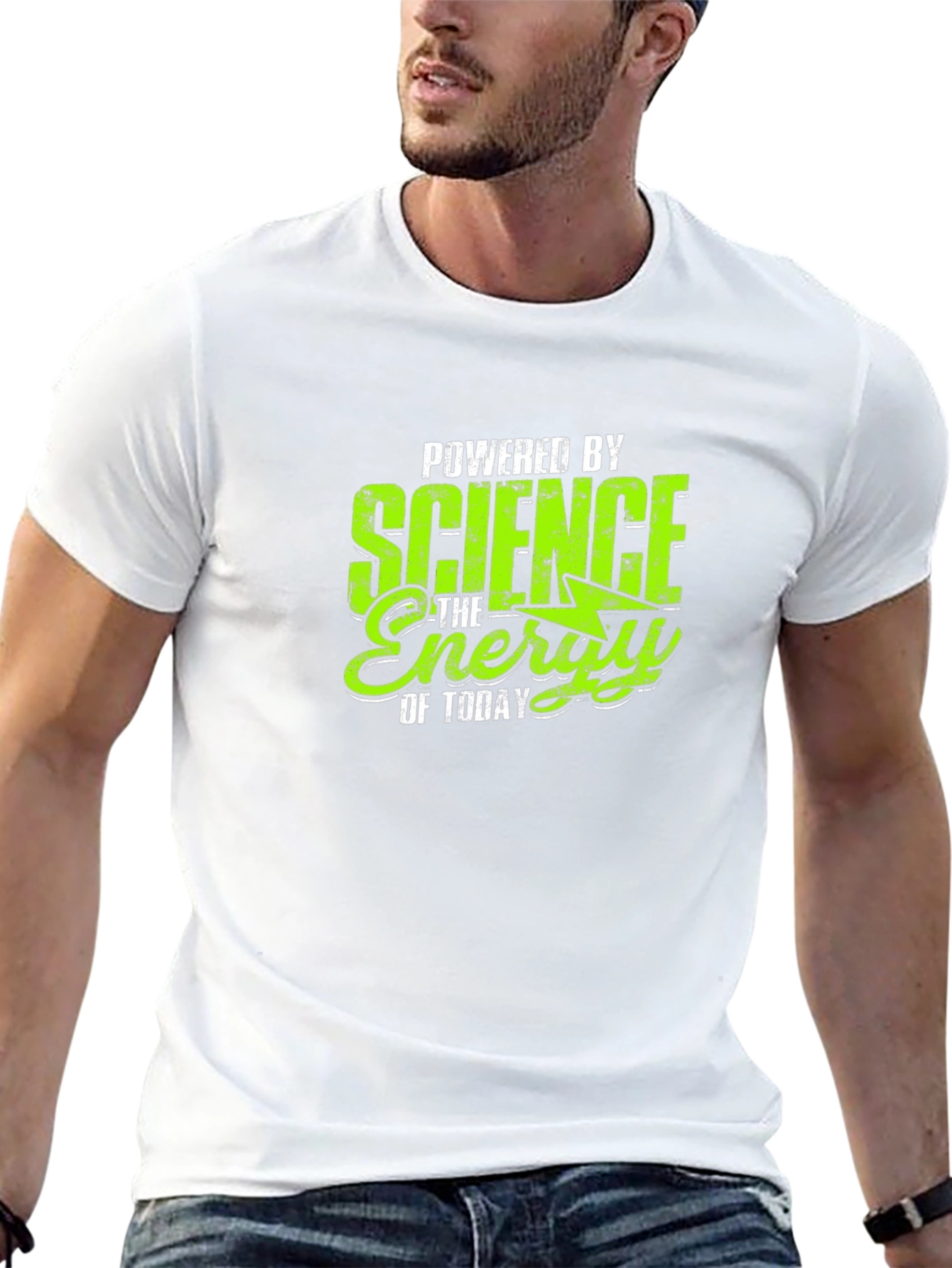 Science Energy Graphic Tee - Black Cotton T-Shirt