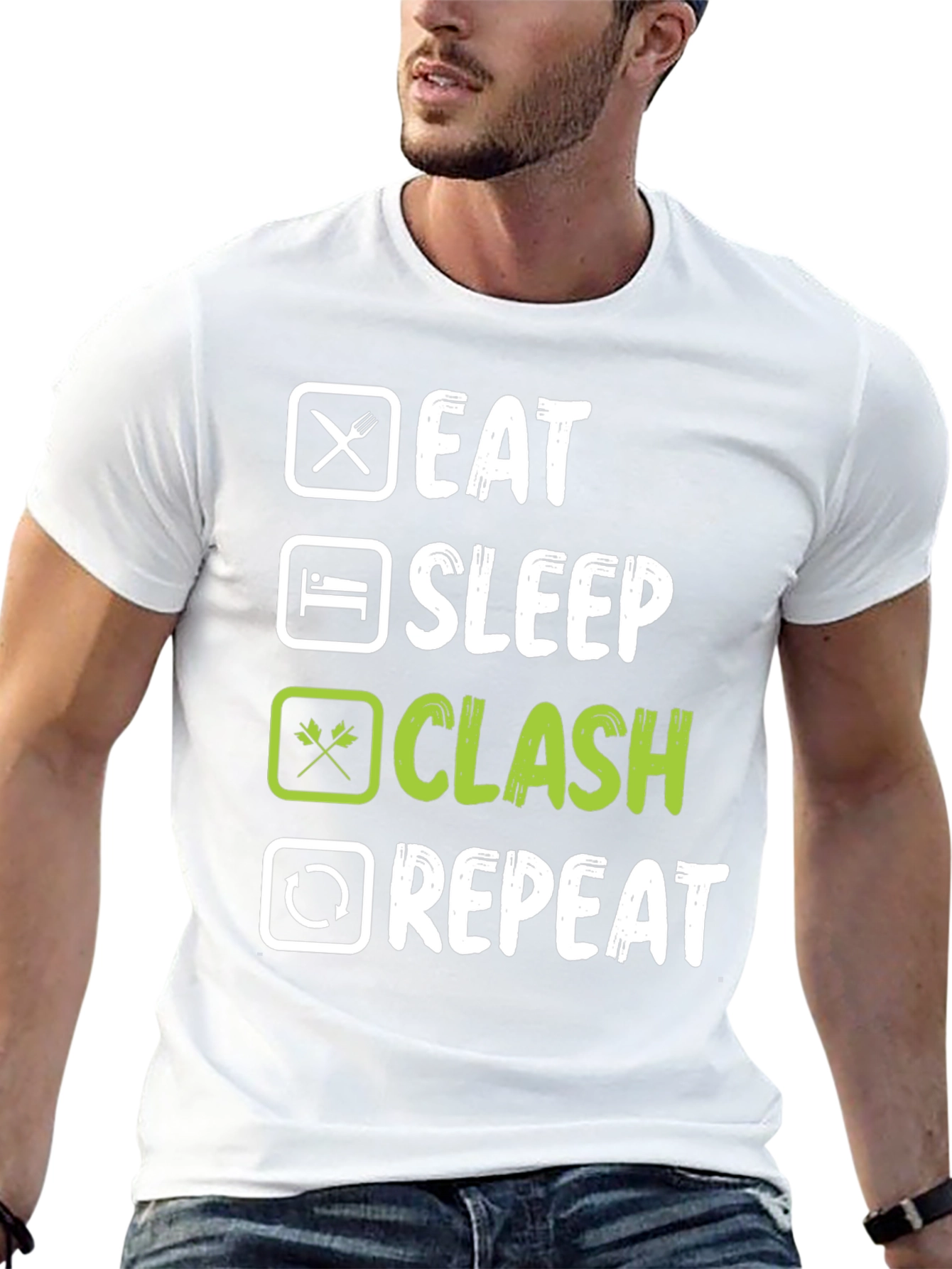 Eat Sleep Clash Repeat T-Shirt