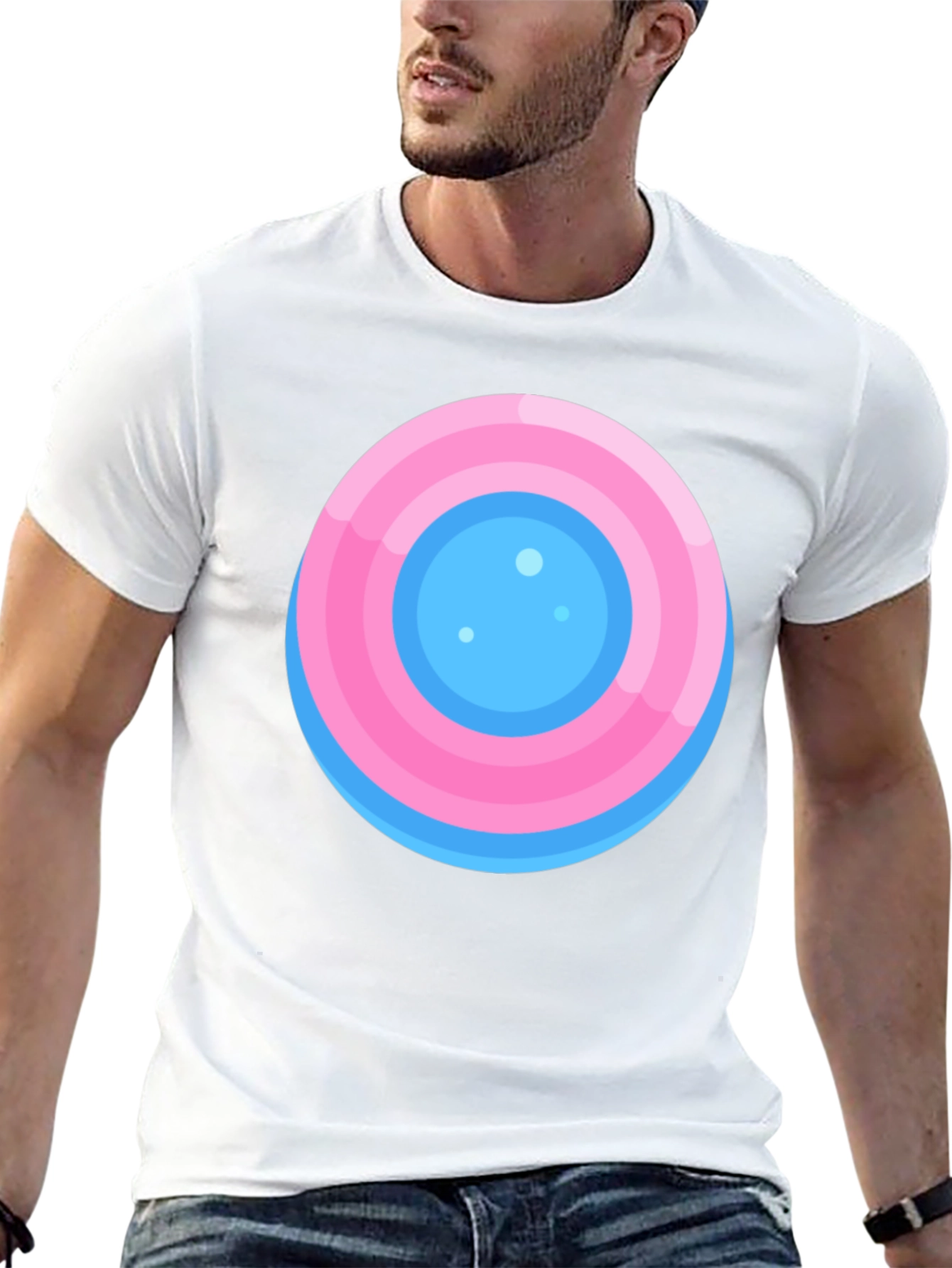 Round Target Graphic Tee - Casual Comfort Style