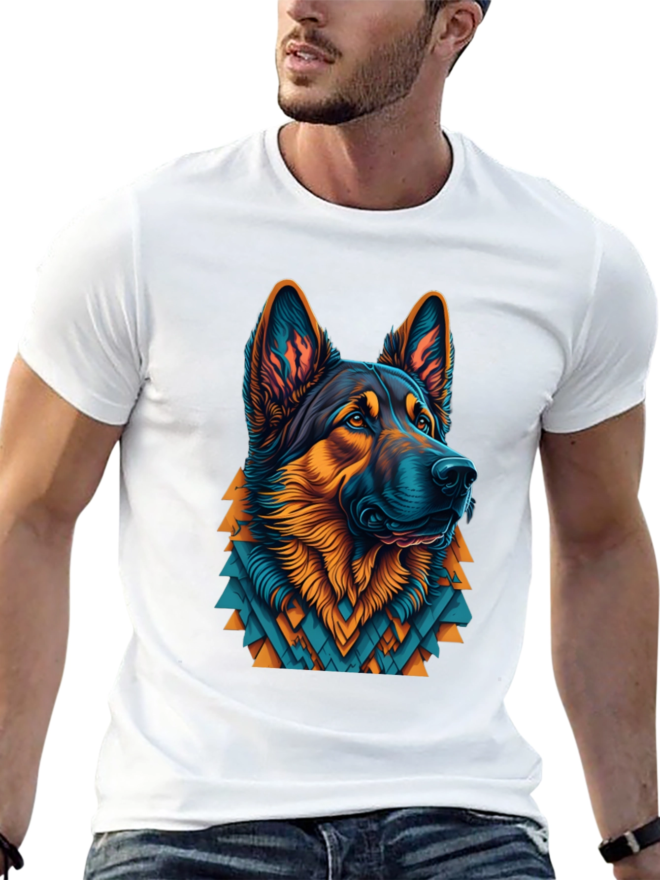 German Shepherd Graphic T-Shirt - Cool Dog Lover Tee