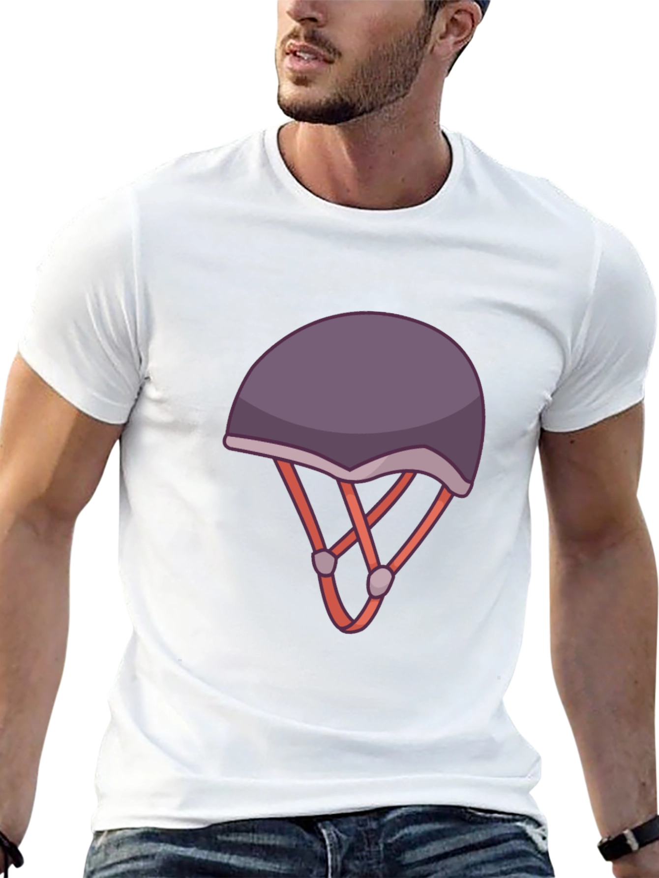 Helmet Graphic Tee - Stylish and Unique Design