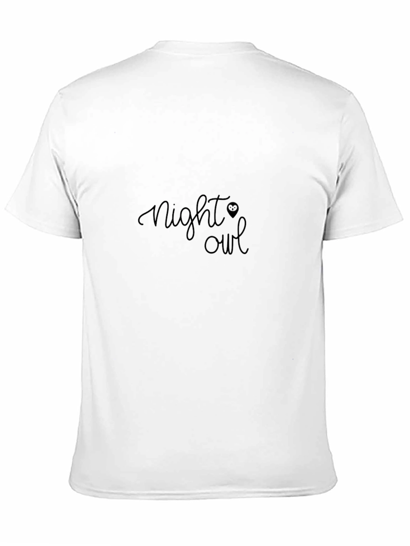 Night Owl Graphic Tee - Soft Black Cotton