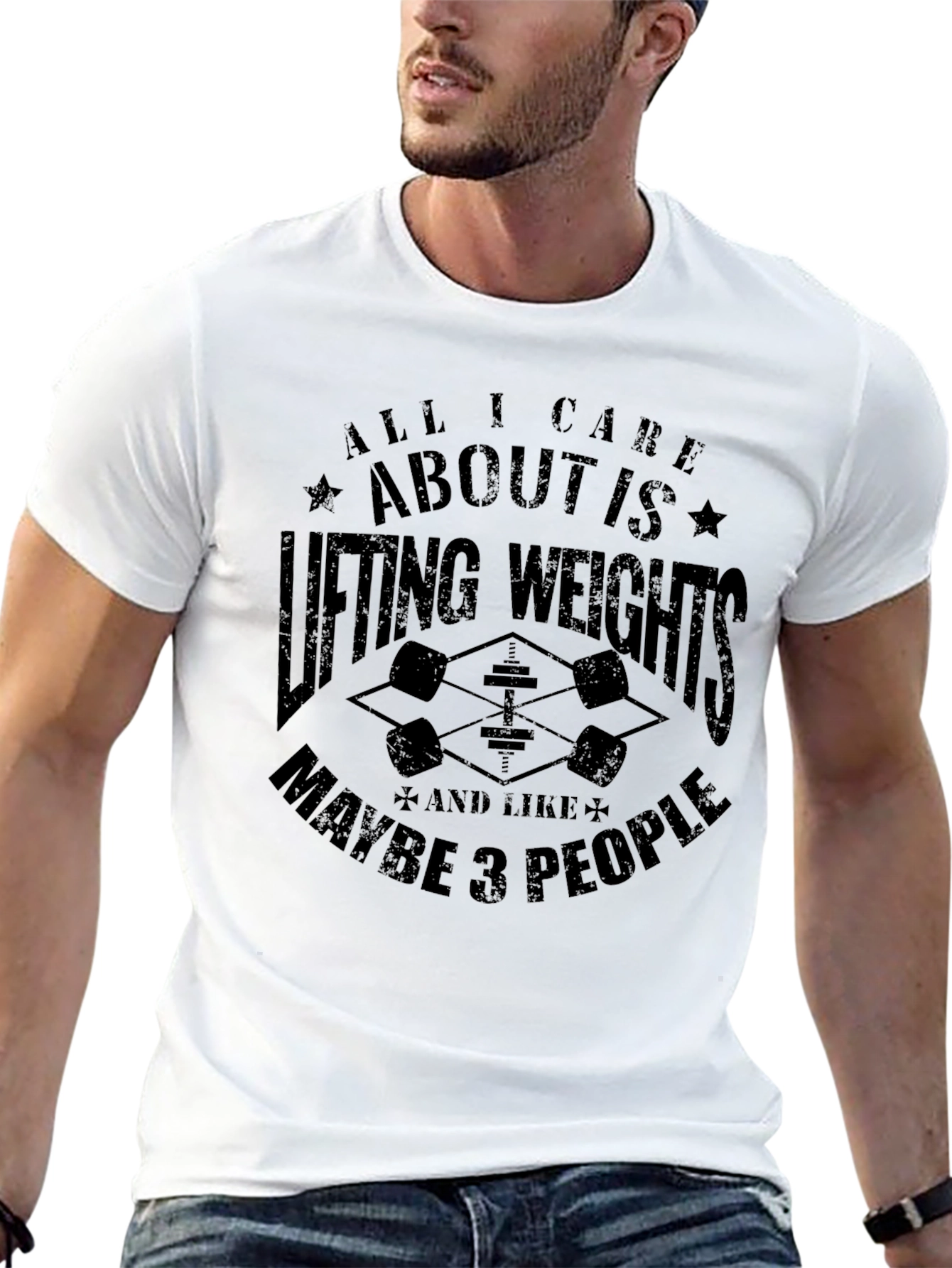 Lifting Weights Graphic T-Shirt - Gym & Fitness Apparel