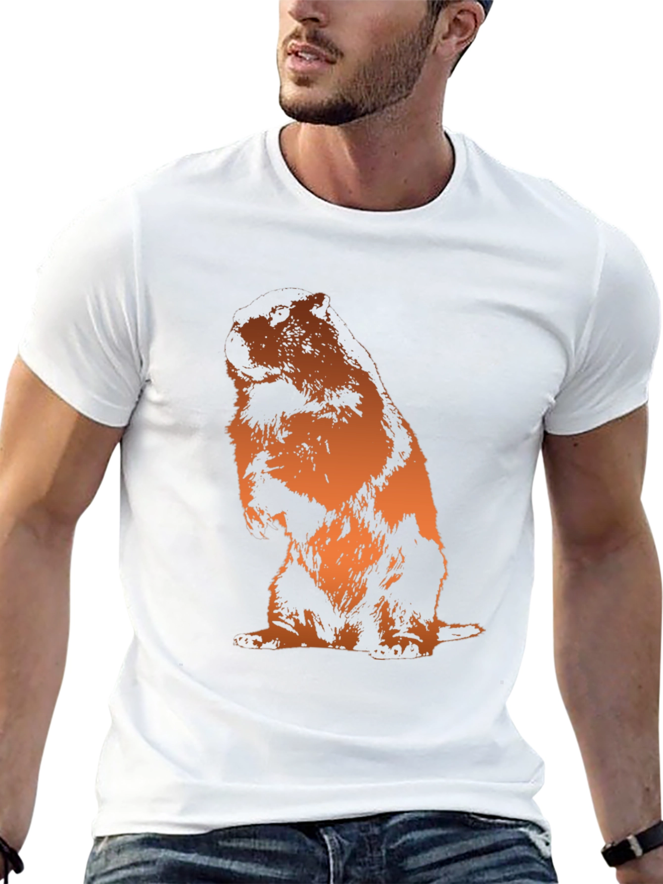 Groundhog T-Shirt - Mens Black Graphic Tee