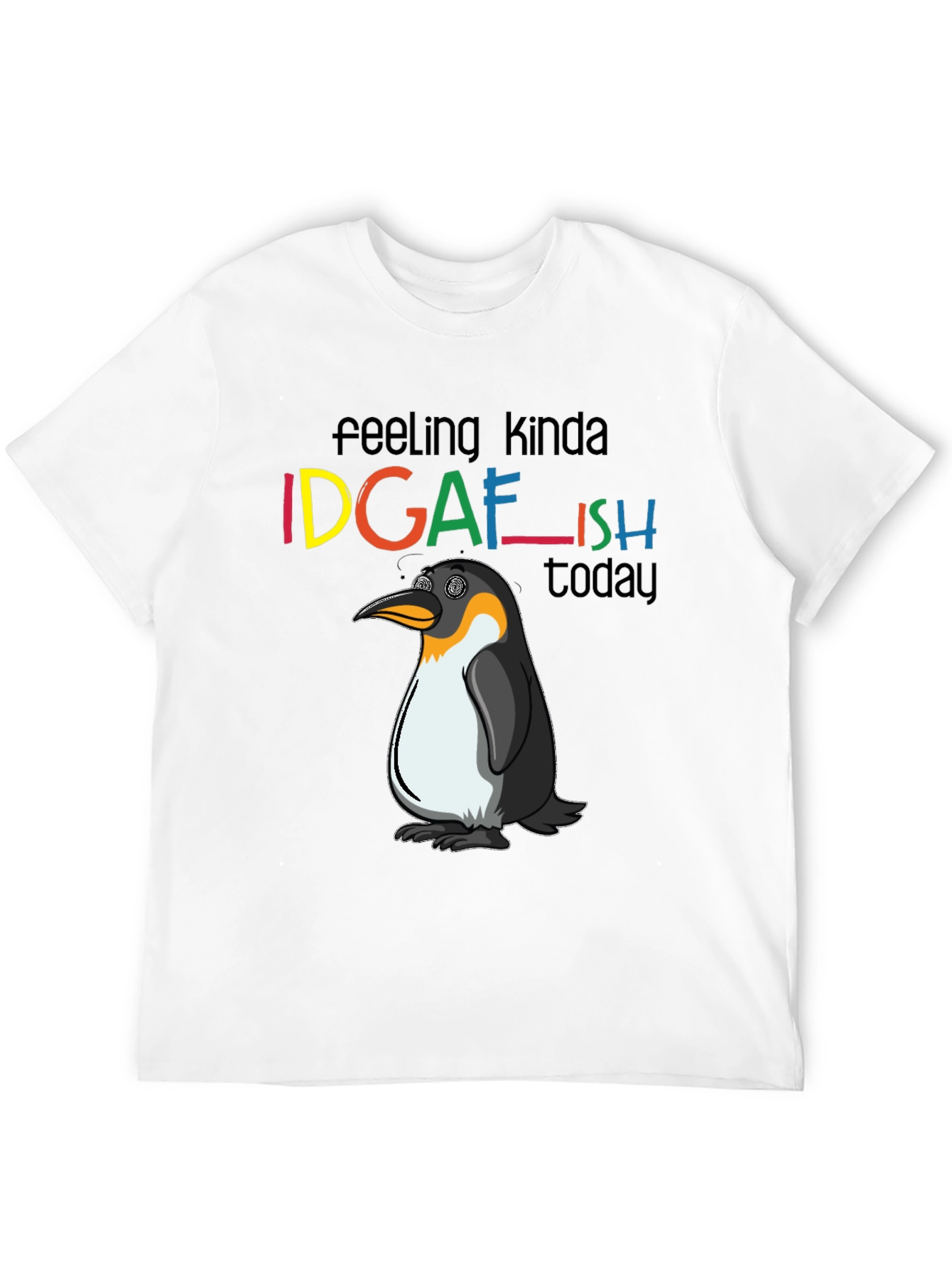 IDGAFish T-Shirt: Funny Penguin Graphic Tee