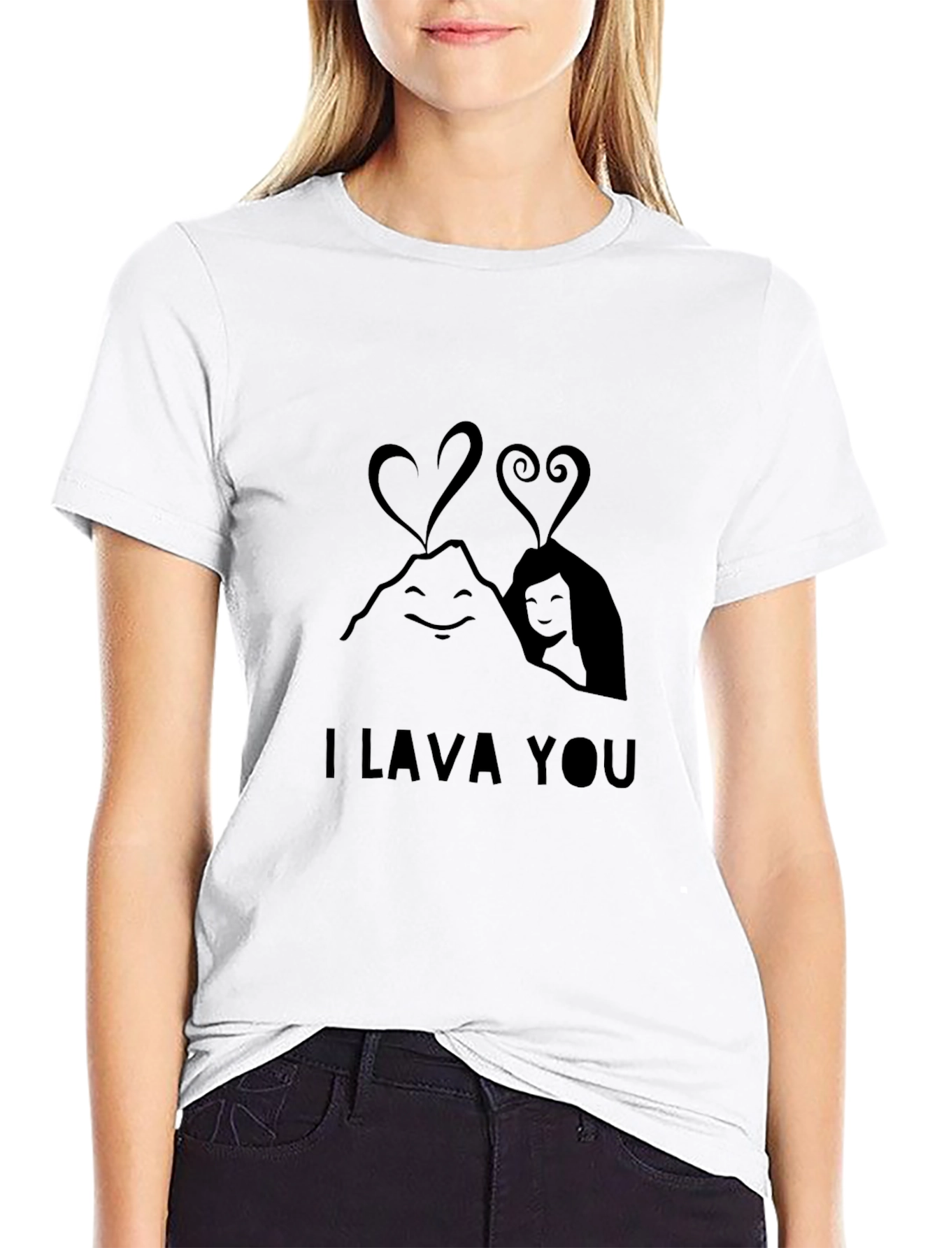 I Lava You Graphic Tee - Soft Black T-Shirt