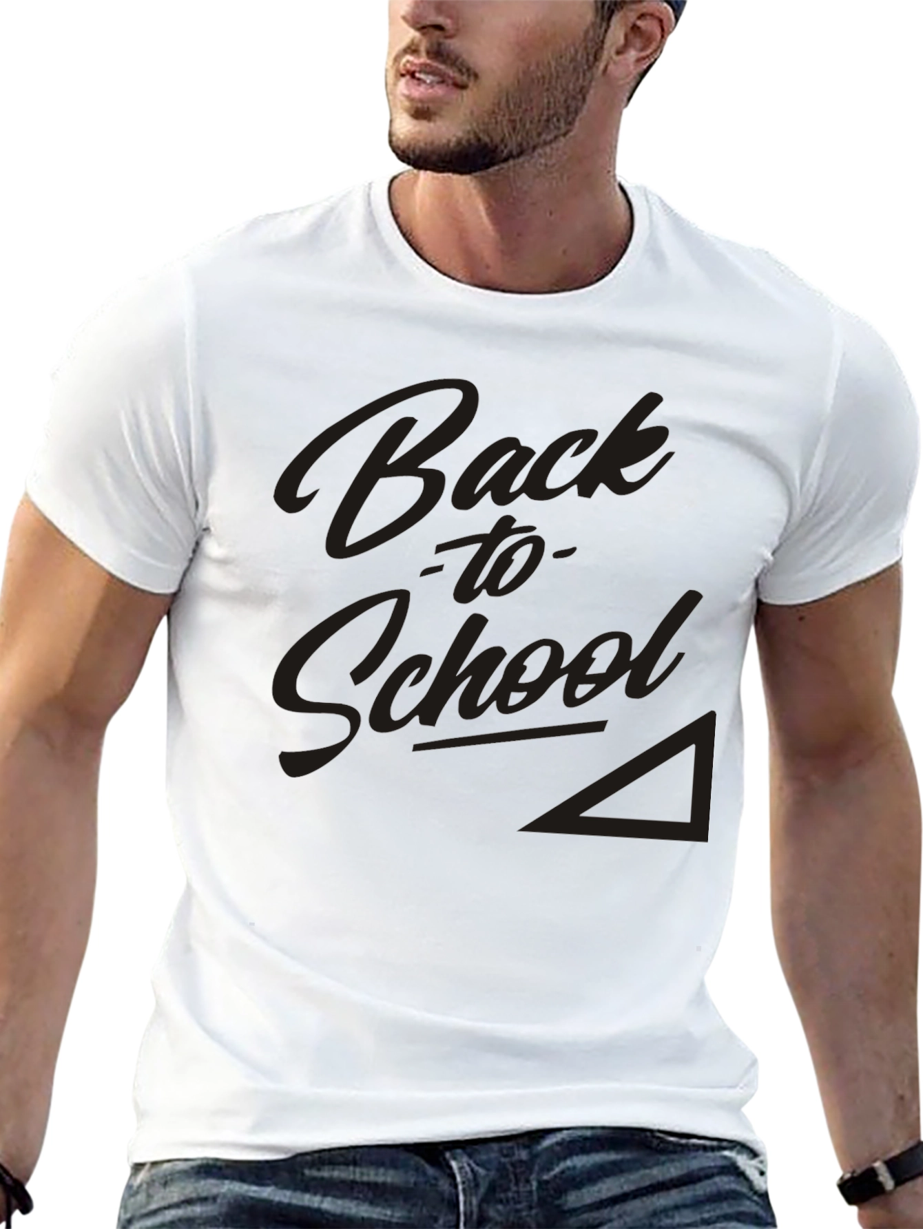 Back to School Black Graphic T-Shirt