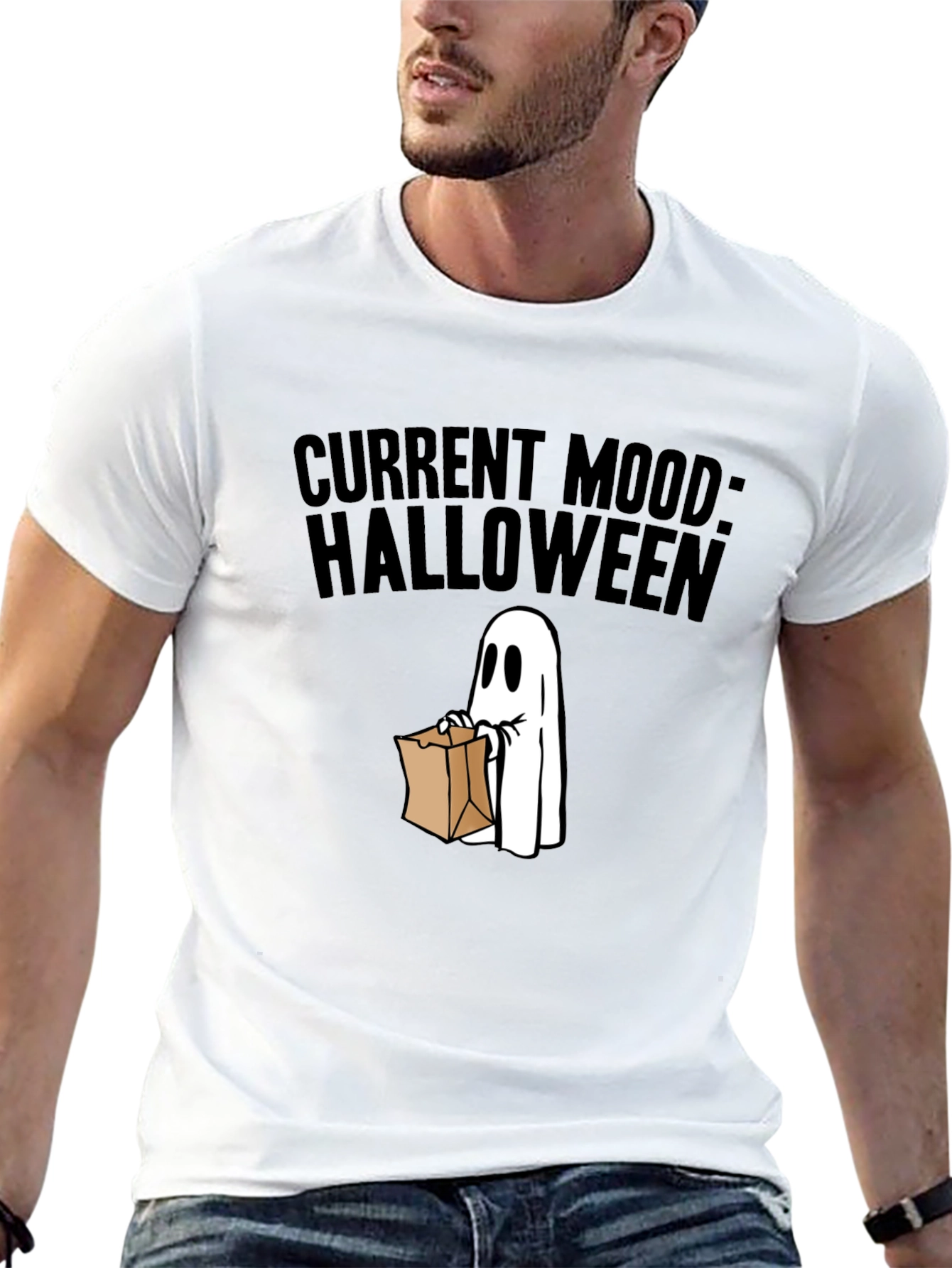 Current Mood: Halloween Ghost T-Shirt