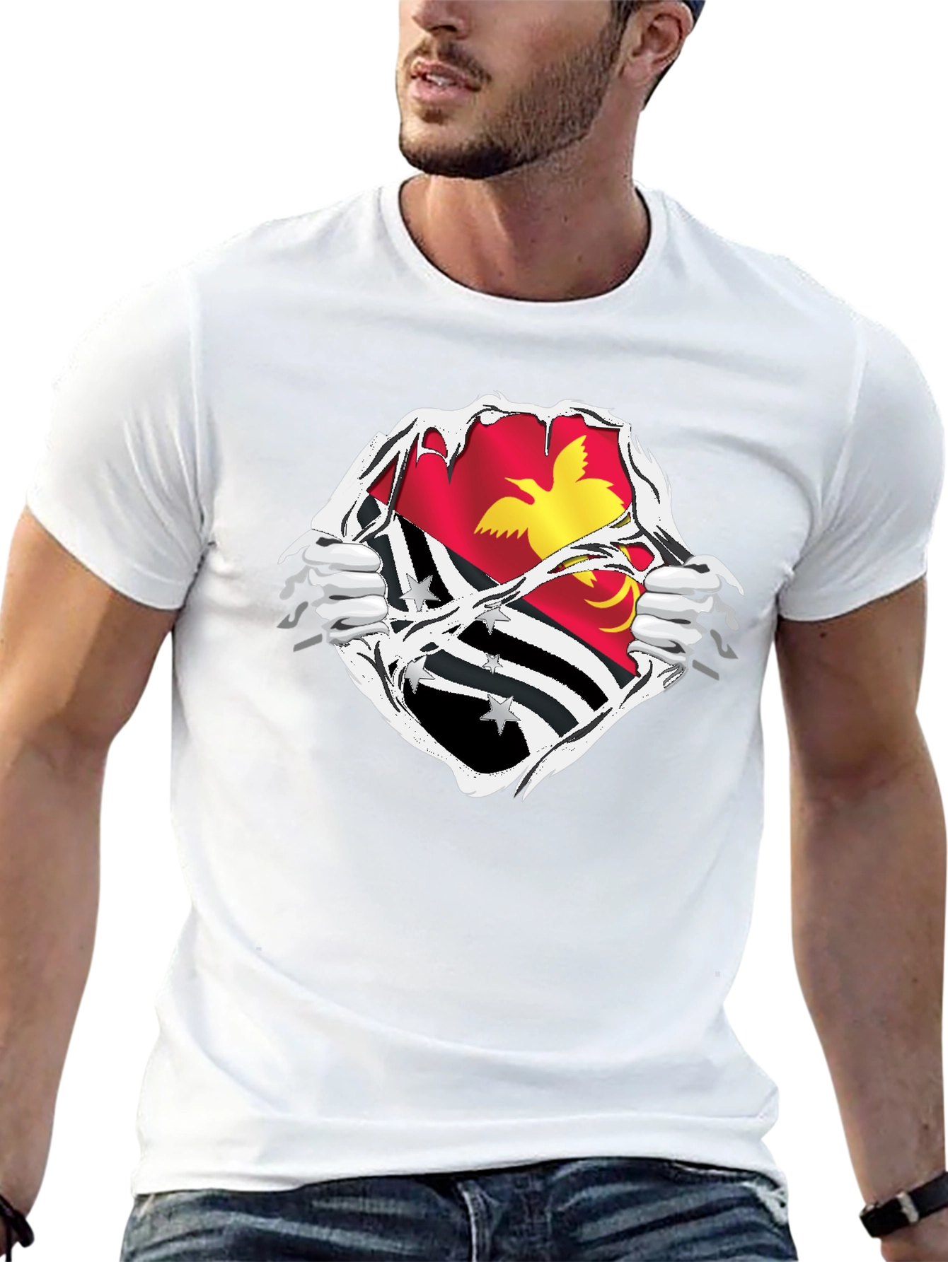 Papua New Guinea Flag T-Shirt - Patriotic Pride