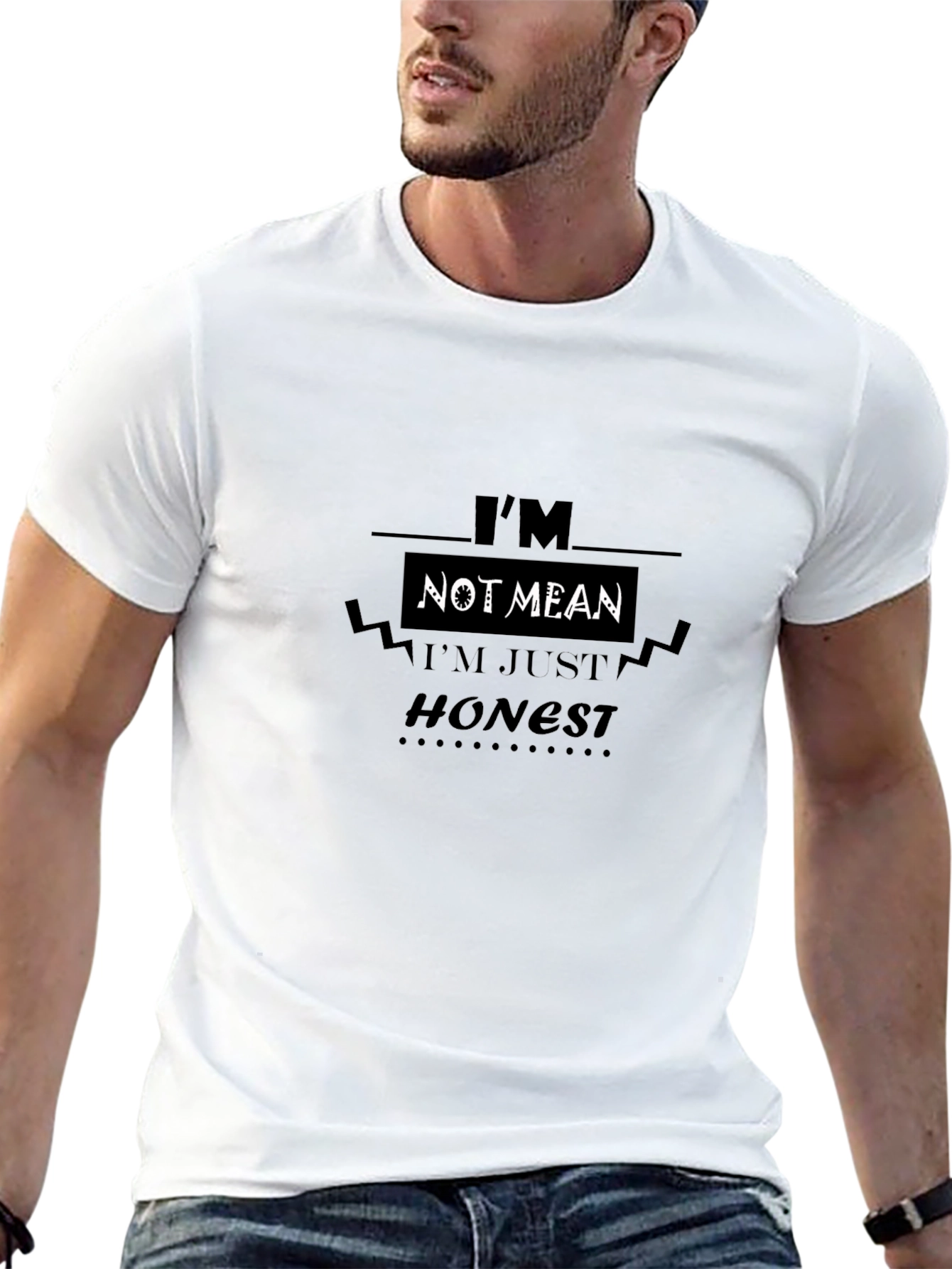 Im Not Mean Im Just Honest Black T-Shirt
