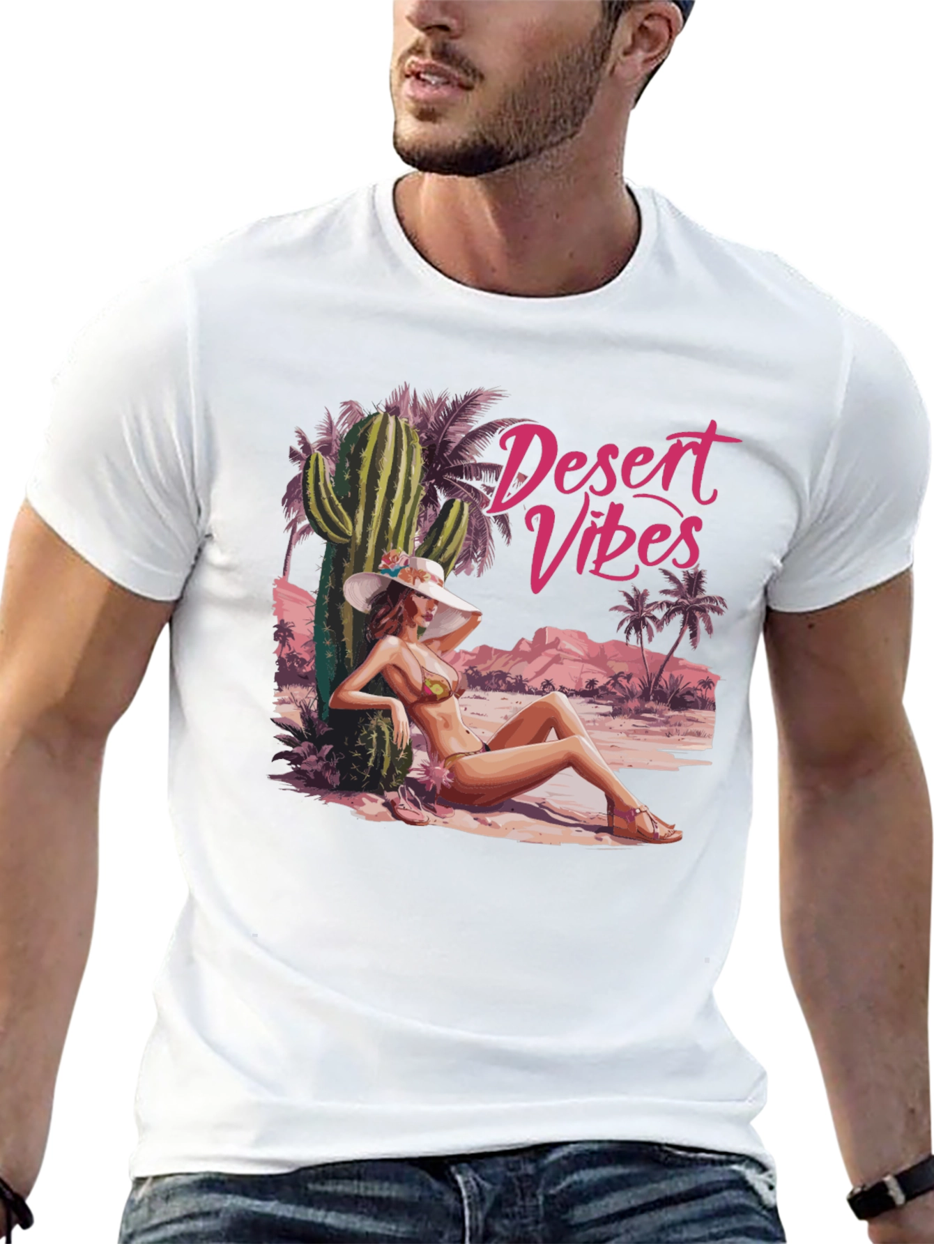 Desert Vibes T-Shirt - Black Graphic Tee