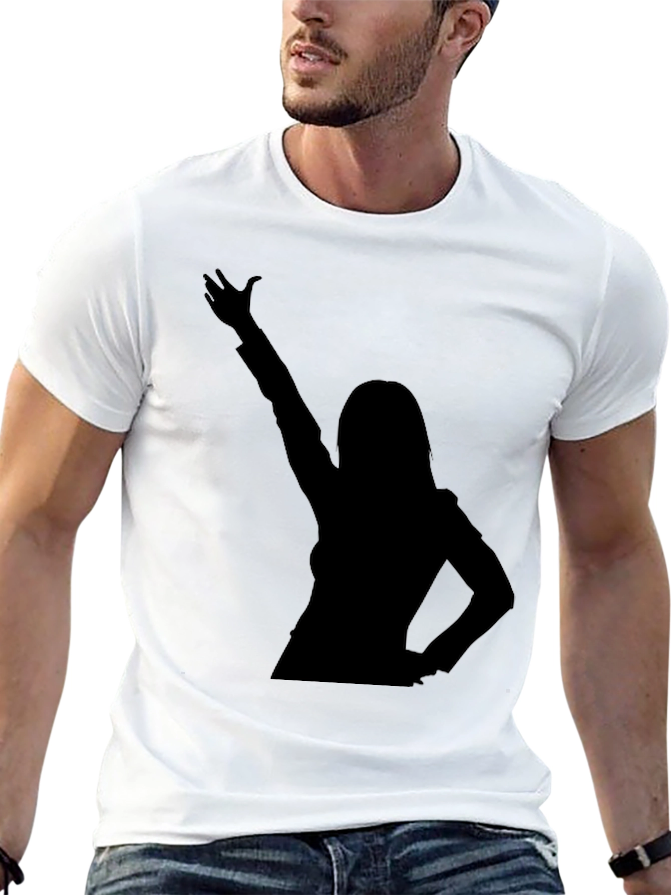 Silhouette Graphic T-Shirt - Unisex Black Tee