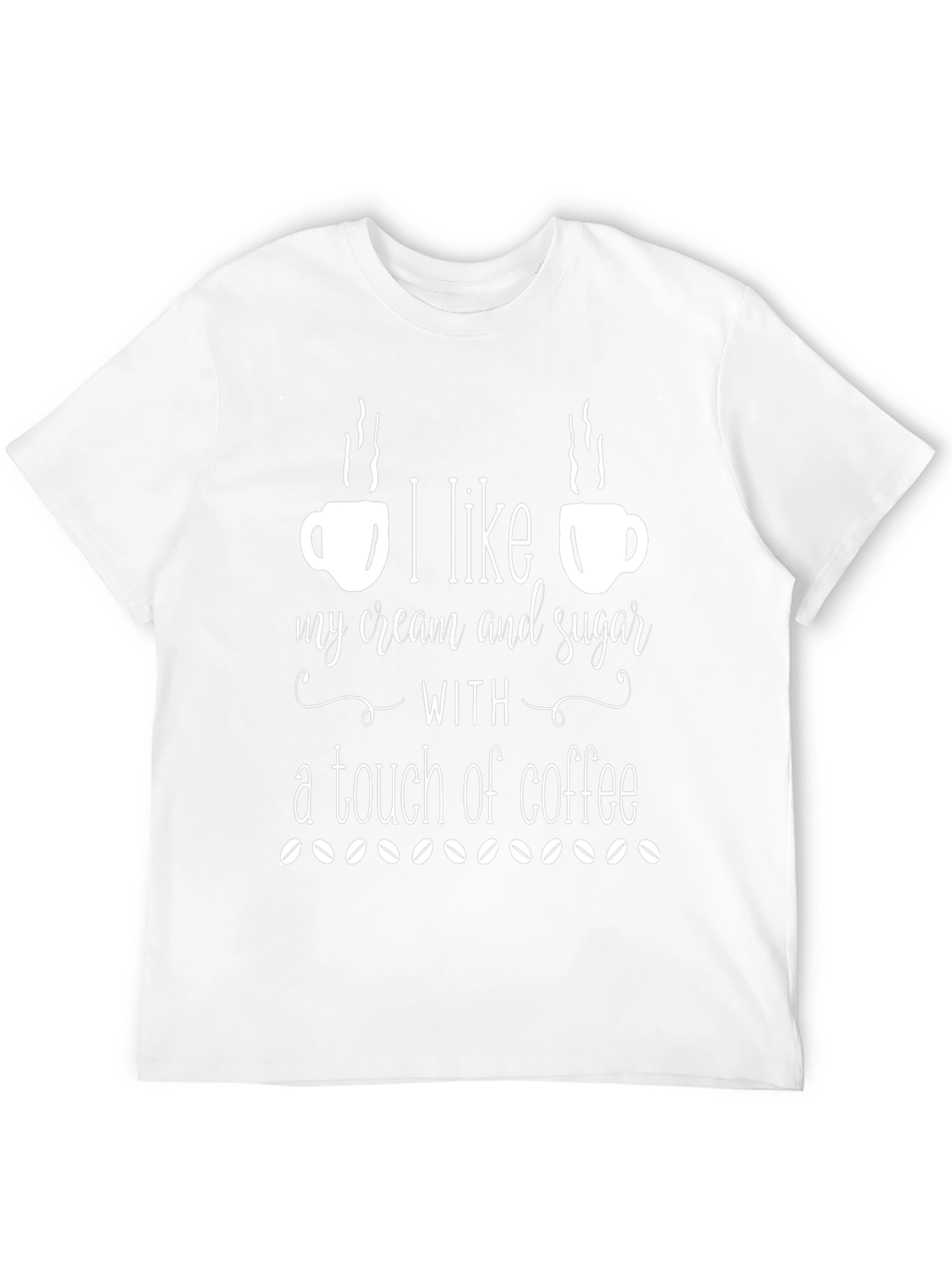 Coffee Lover T-Shirt - Cream & Sugar Design