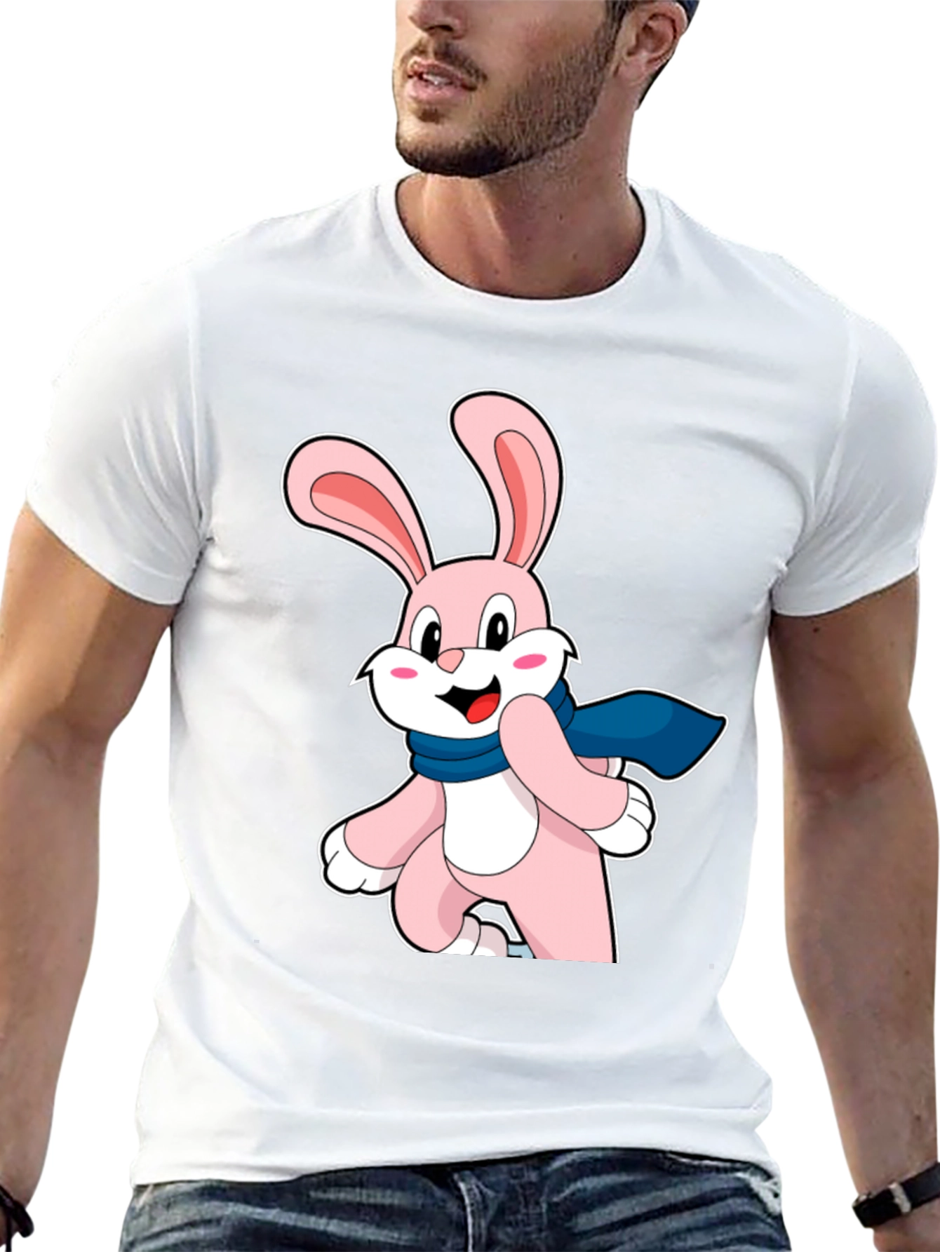 Bunny Graphic Tee - Fun & Festive Style