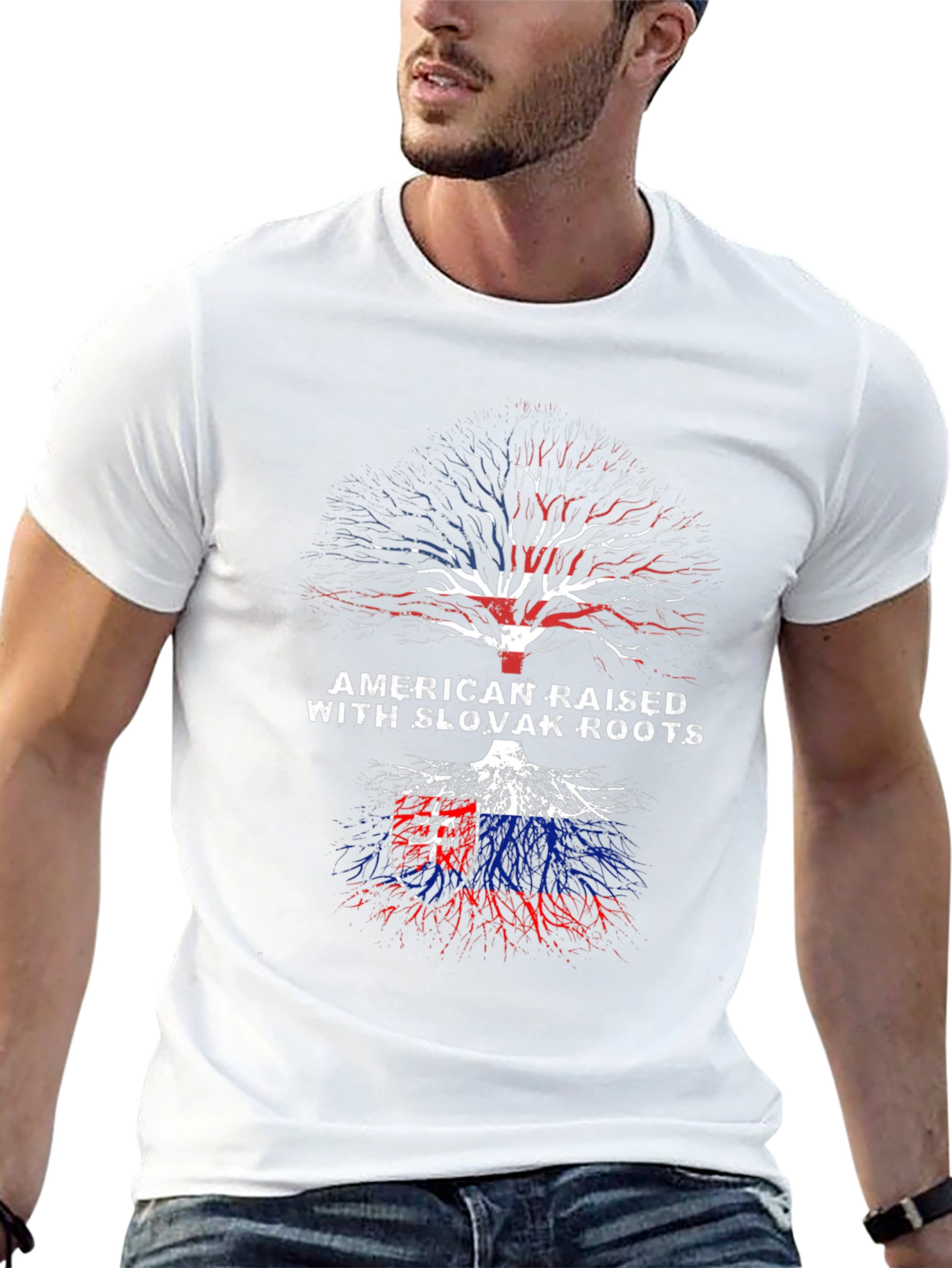 American Raised Slovak Roots T-Shirt