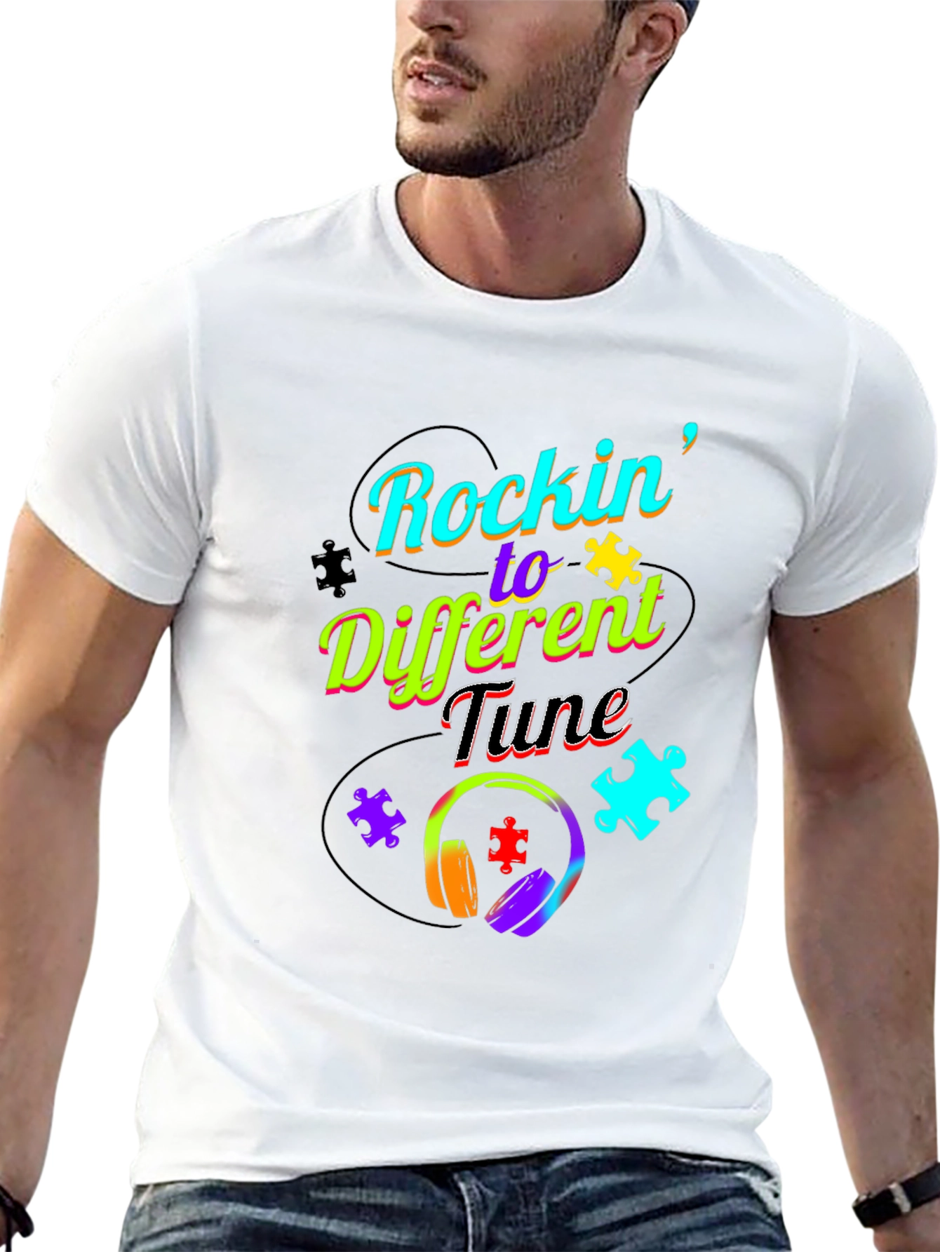 Rockin to a Different Tune T-Shirt Autism Awareness