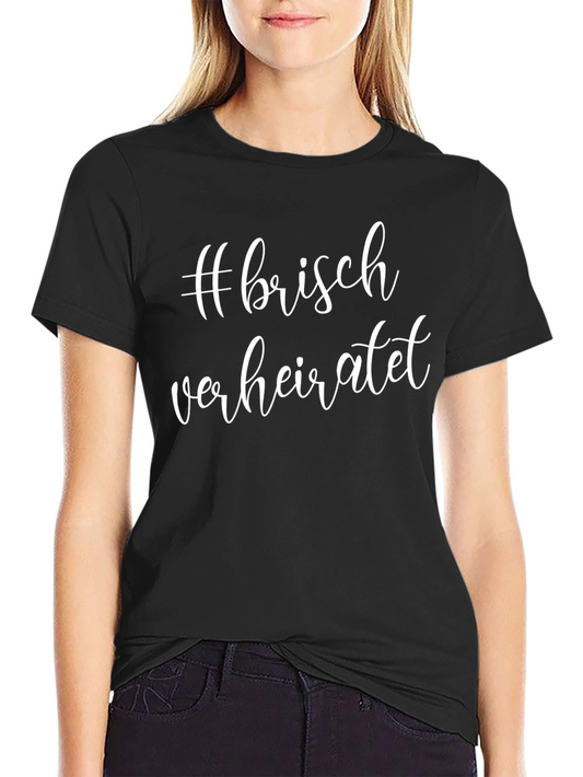 #frisch verheiratet Black Graphic Tee