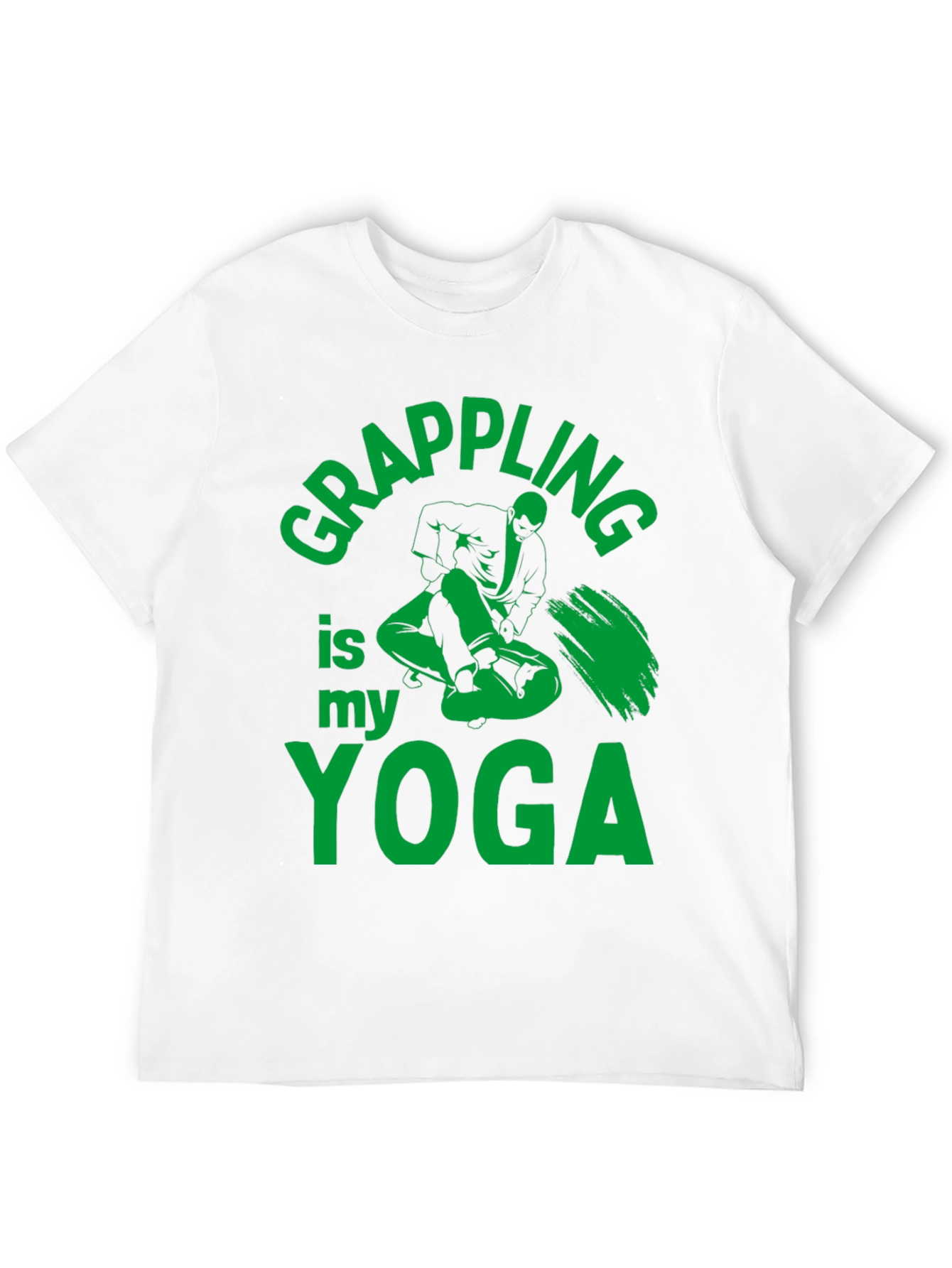 Grappling is My Yoga Mens Black T-Shirt