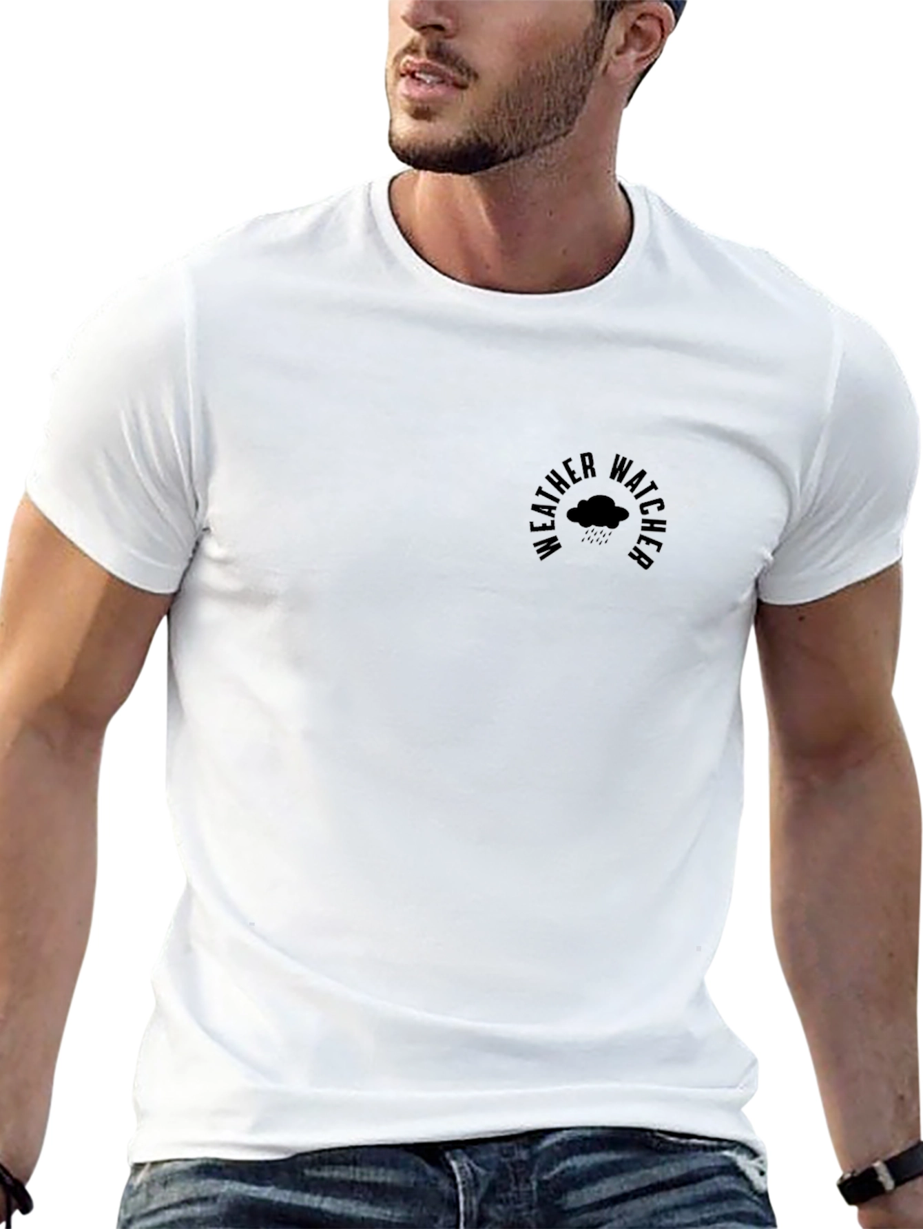 Weather Watcher Black T-Shirt