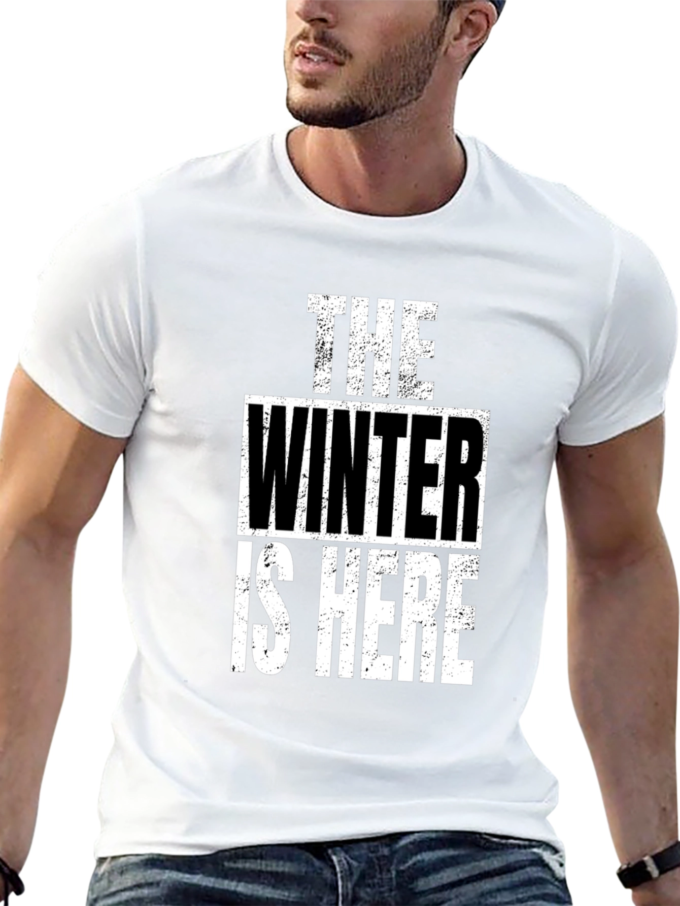 Winter is Here T-Shirt - Black Graphic Tee