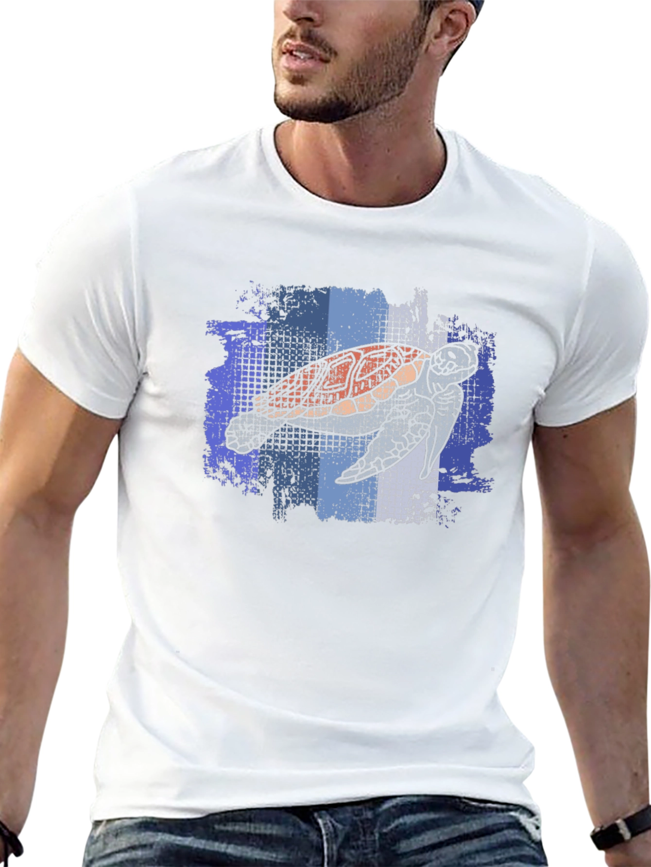 Sea Turtle Graphic Tee - Mens Black T-Shirt