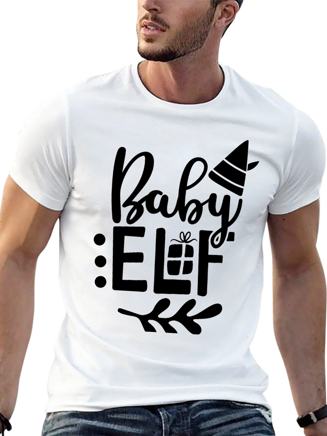 Baby Elf Christmas Graphic Tee - Holiday Apparel