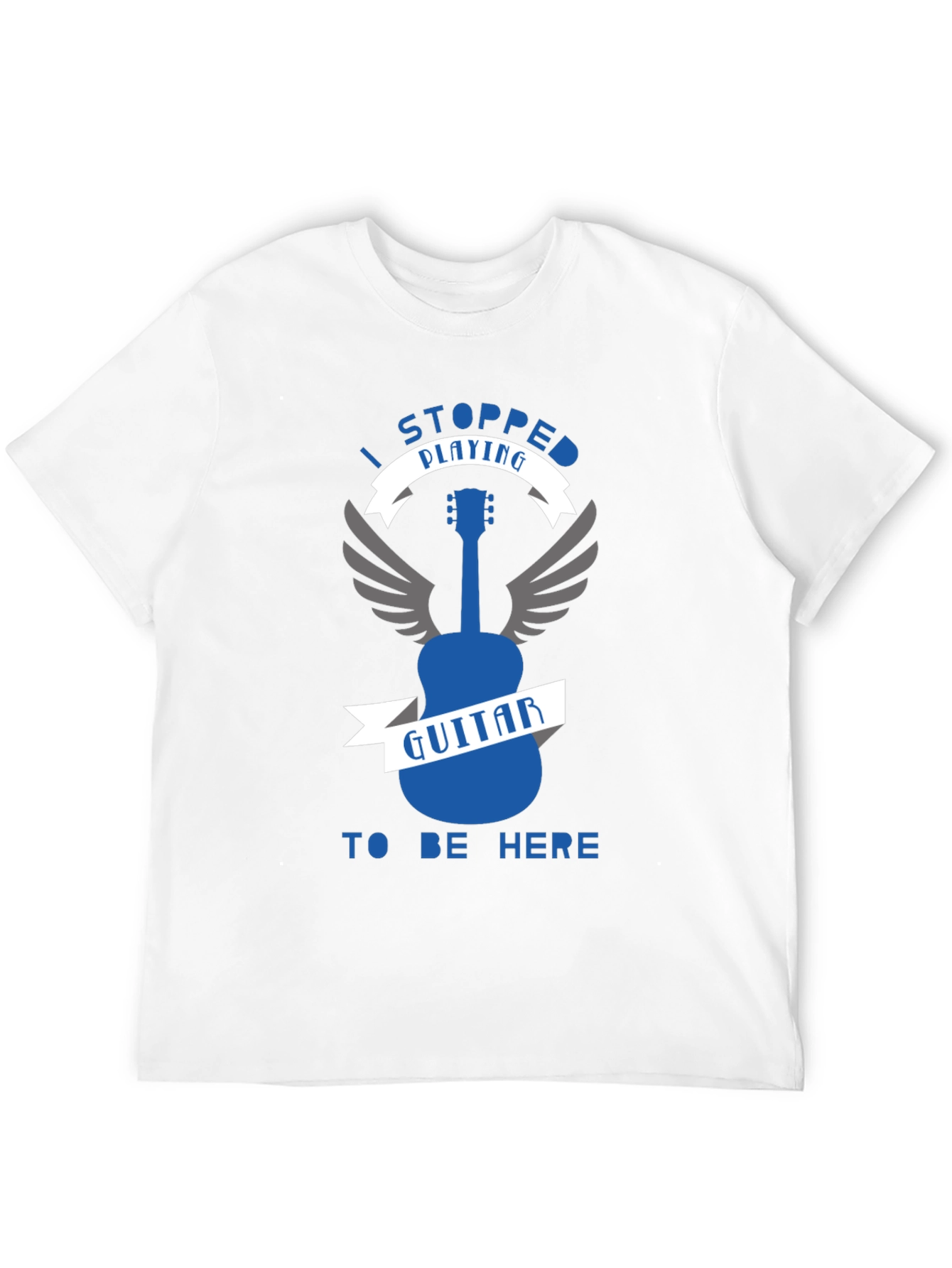 I Stopped Playing Guitar T-Shirt - Funny Musician Tee