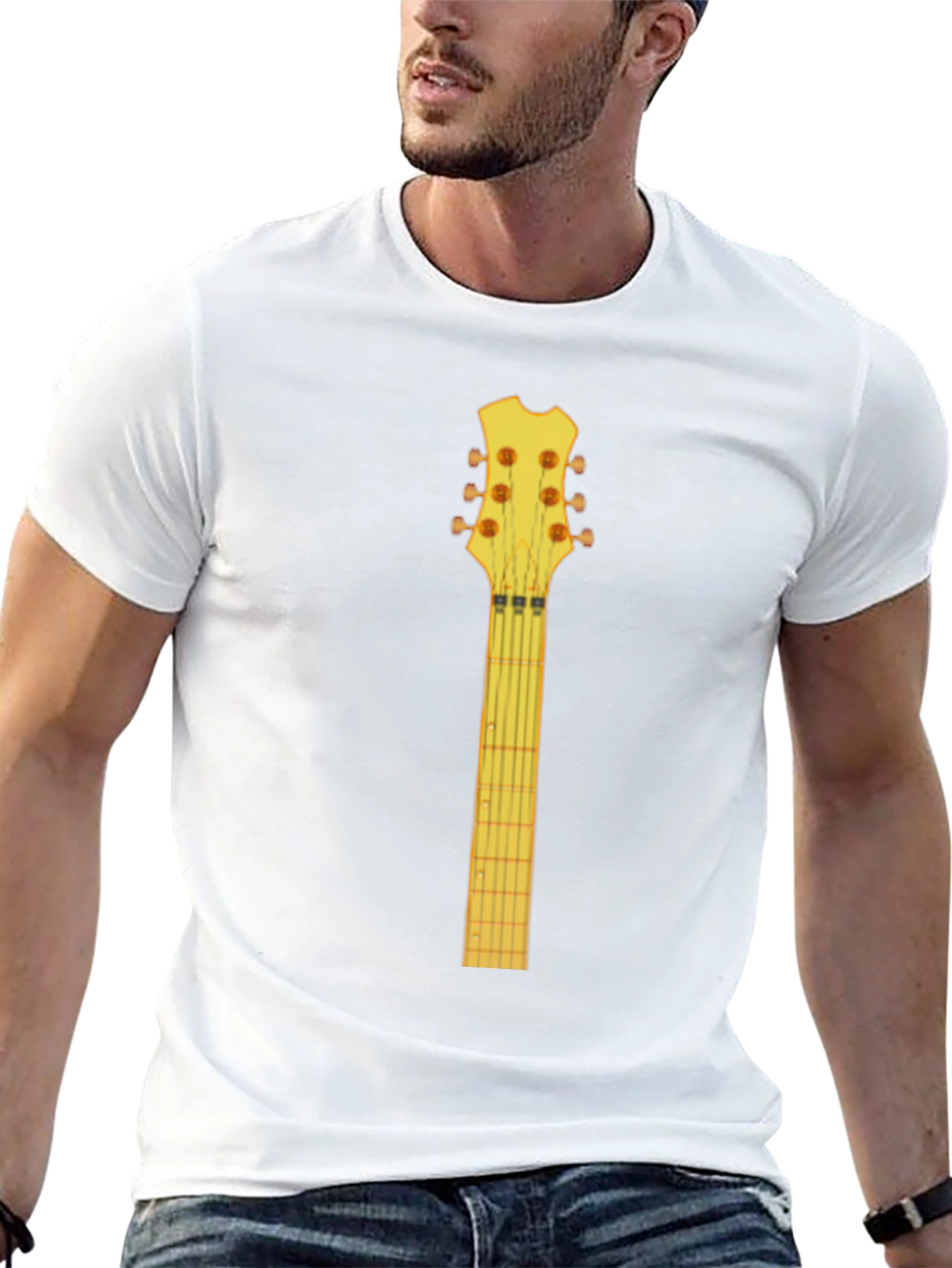 Guitar Neck Graphic T-Shirt - Music Lover Tee