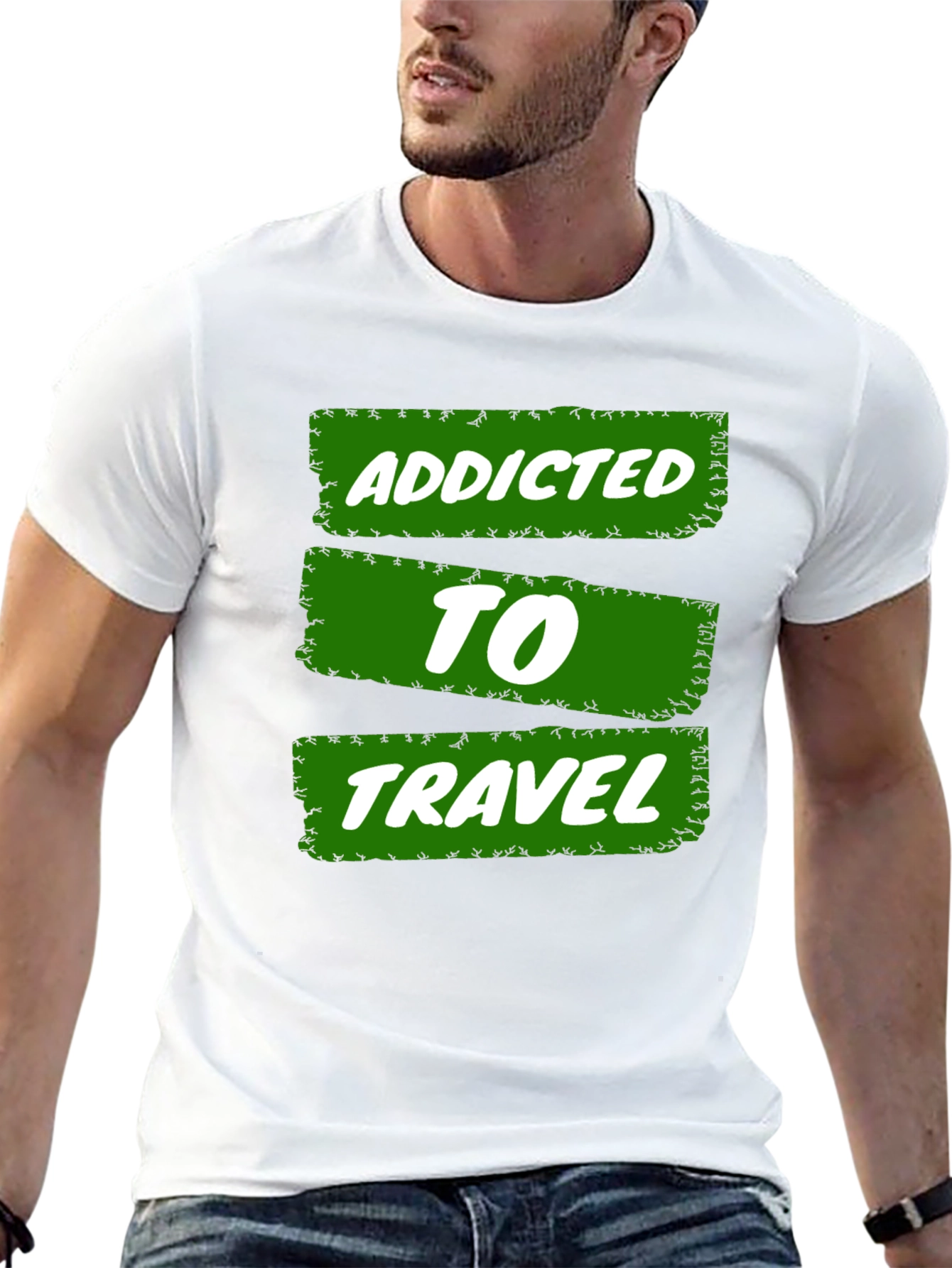 Addicted to Travel Graphic Tee - Adventure Awaits!