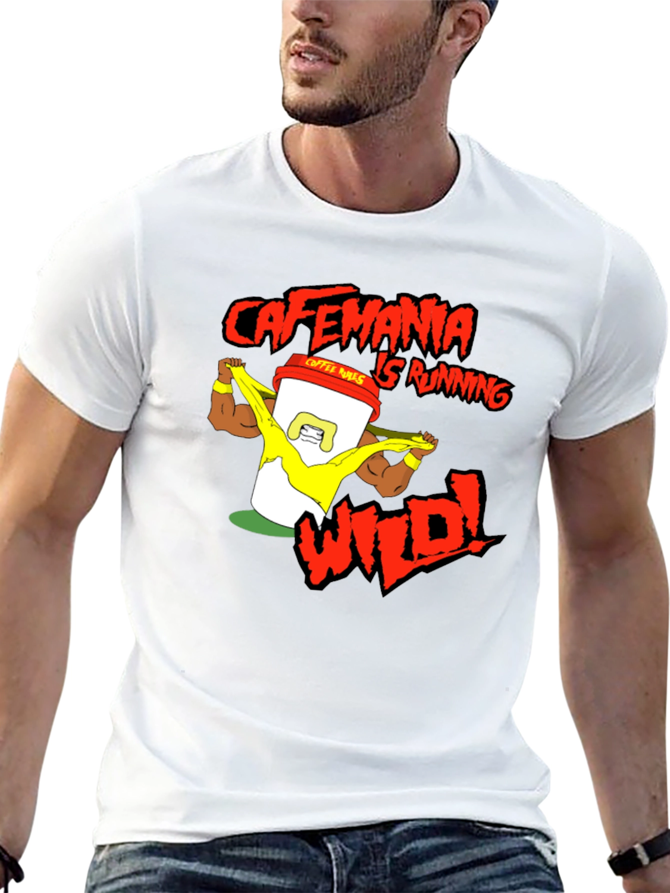 Cafemania Wild Black T-Shirt