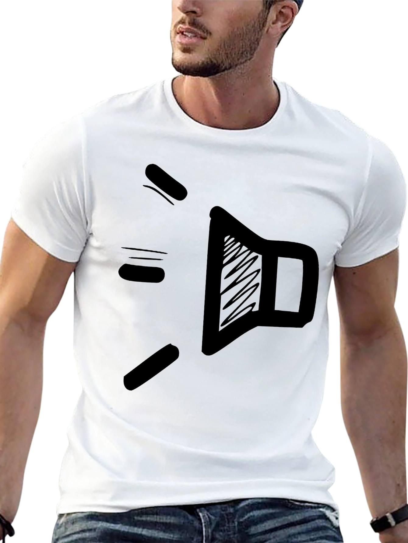 Speaker Graphic Black T-Shirt