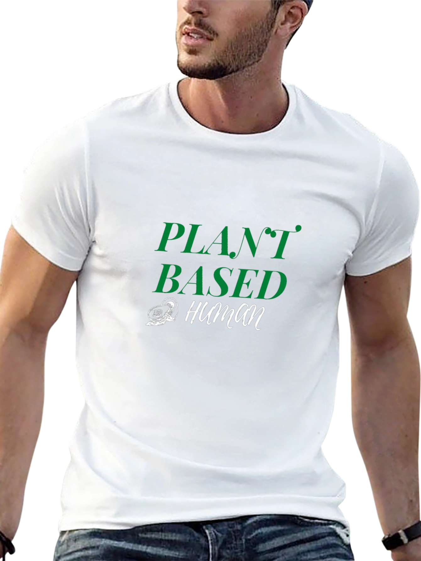 Plant Based Human Graphic Tee - Vegan Lifestyle Shirt