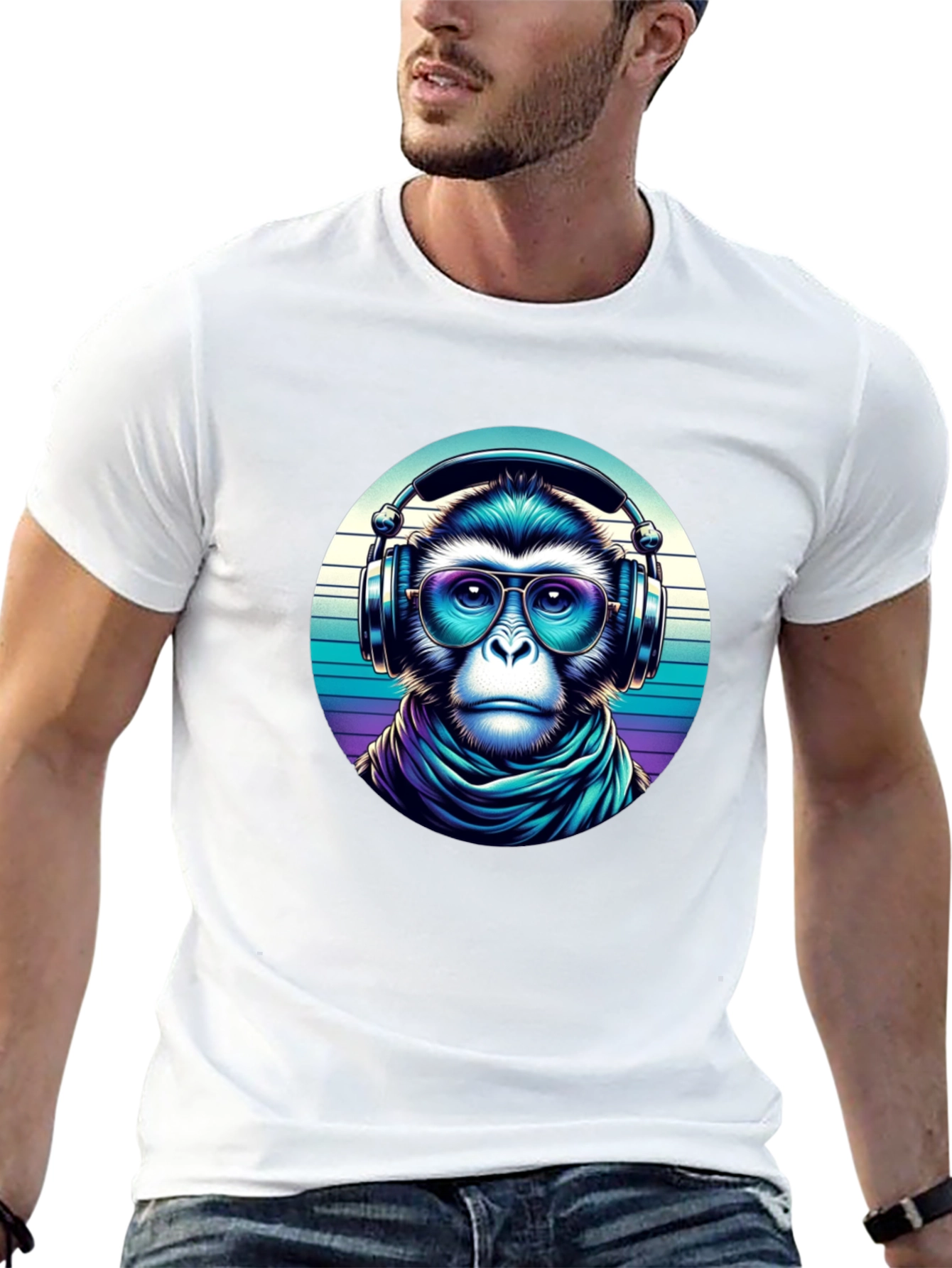 Cool Monkey Graphic Tee - Urban Style