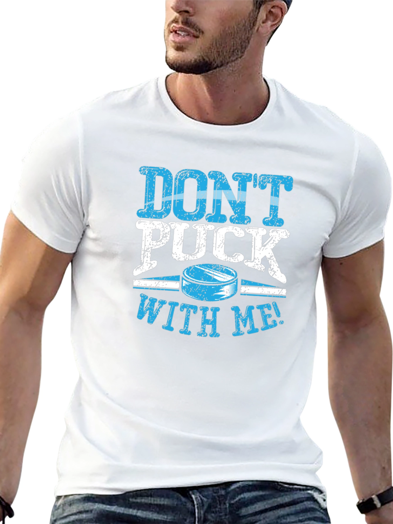 Dont Puck With Me Black T-Shirt