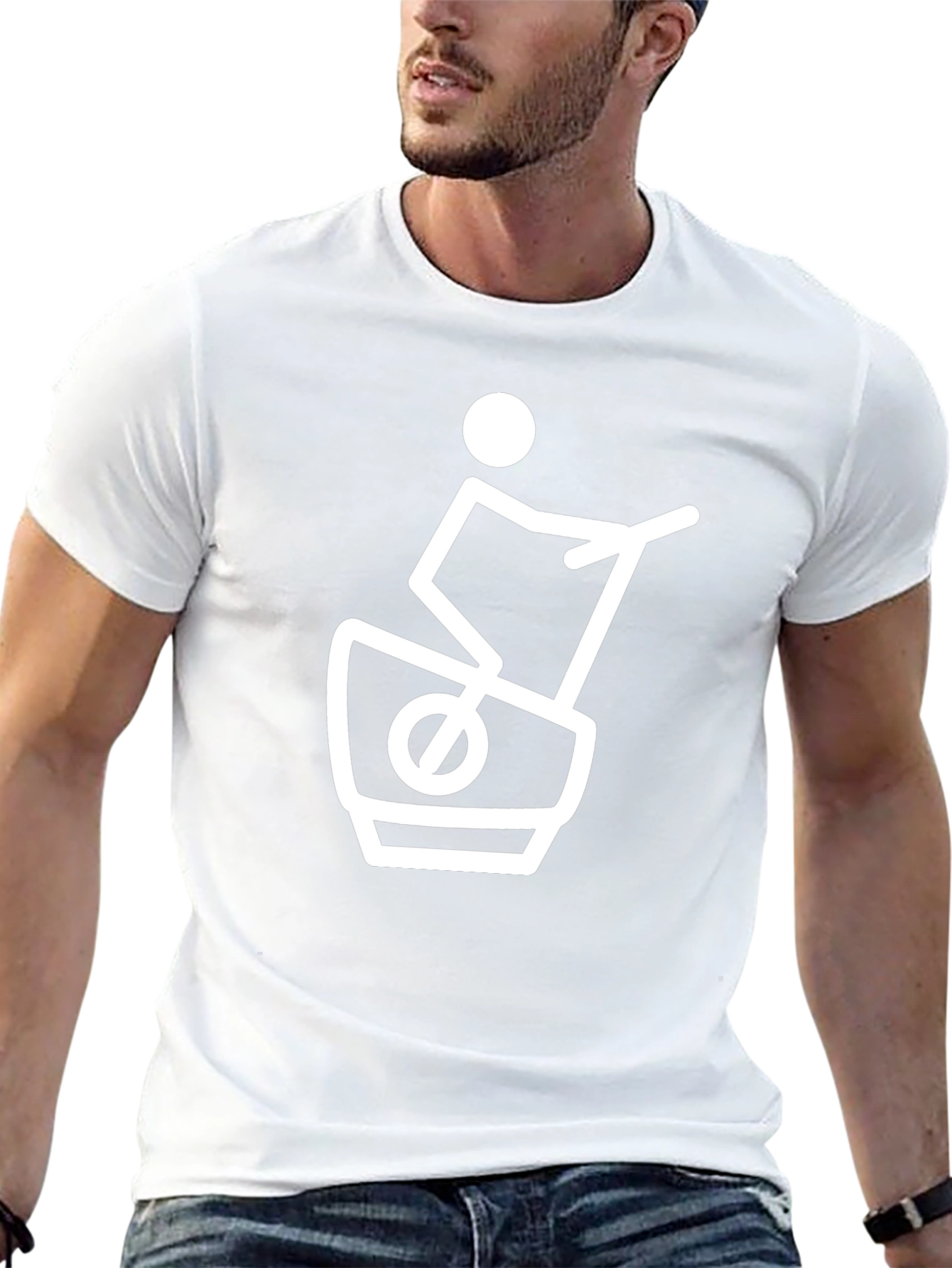 Unique Graphic Tee - Silly Treadmill Design