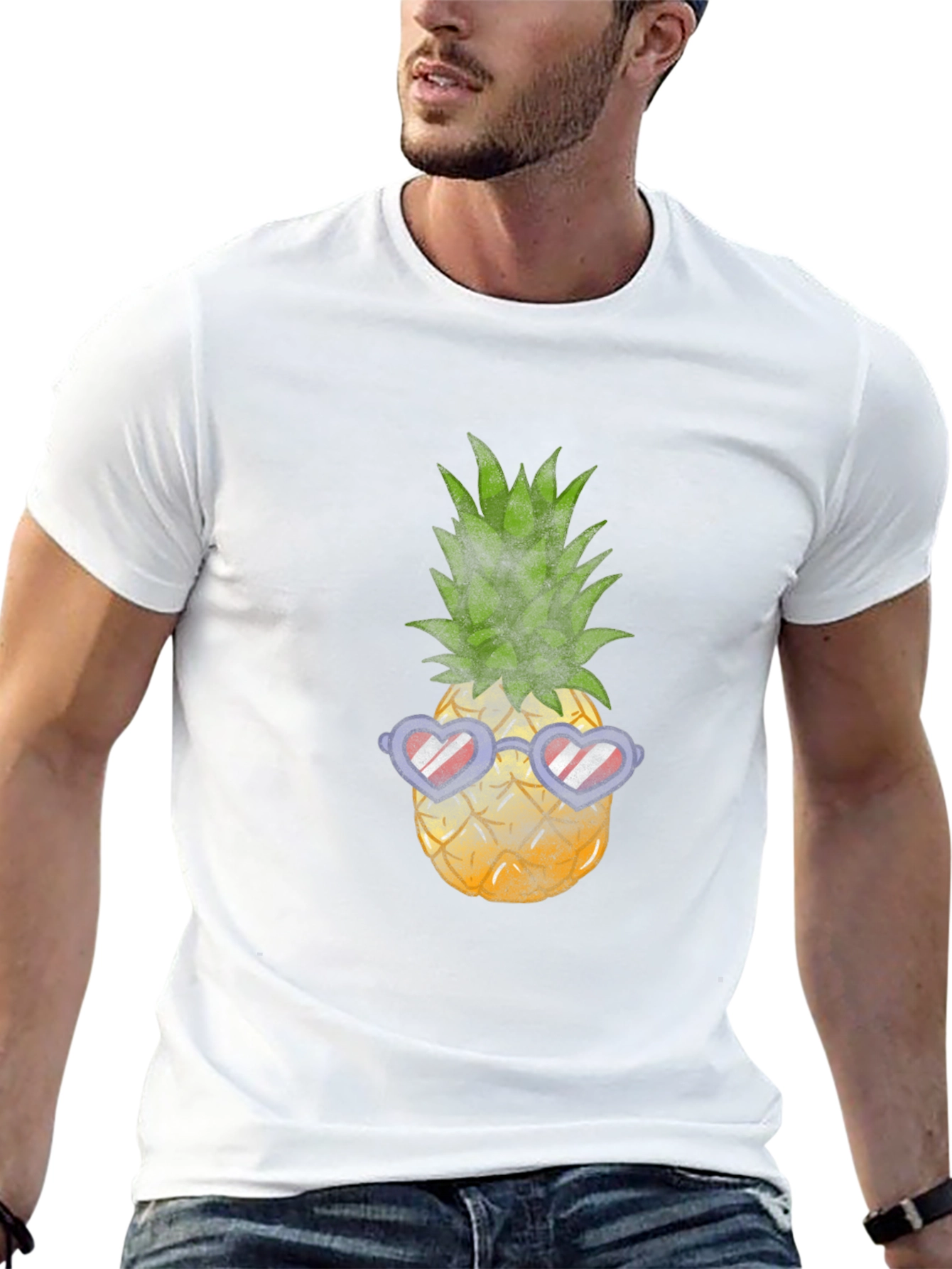 Cool Pineapple Graphic T-Shirt