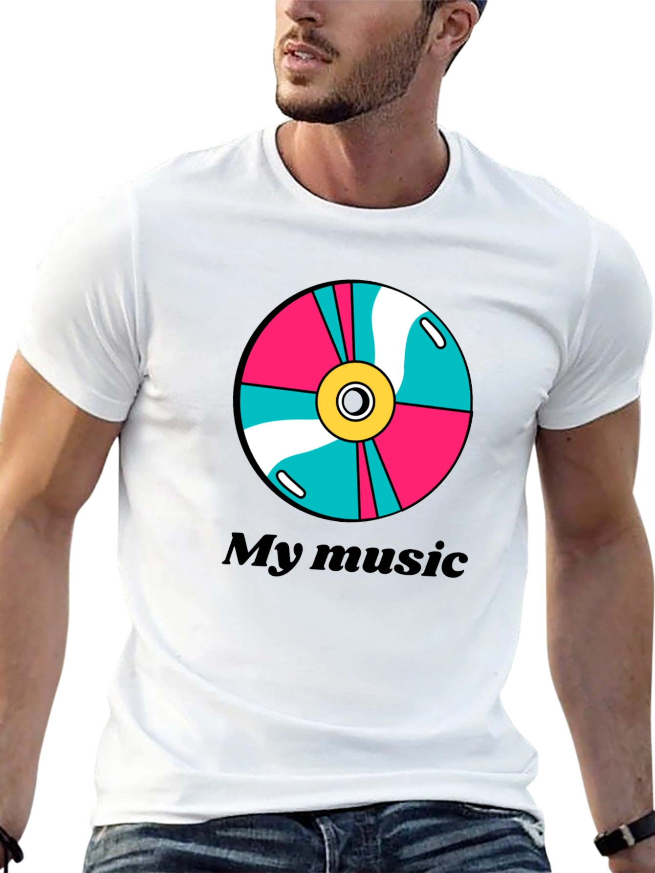 My Music Tee: Retro CD Design