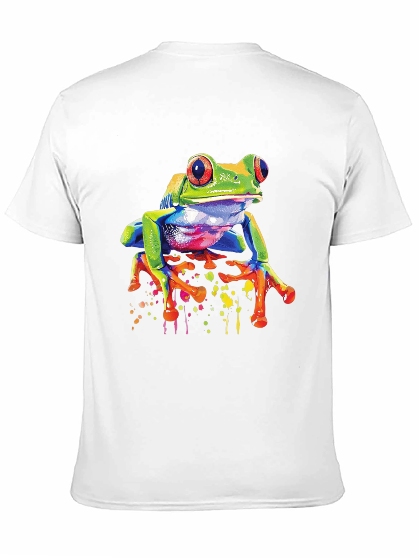 Funky Frog Graphic Tee - Vibrant Mens T-Shirt