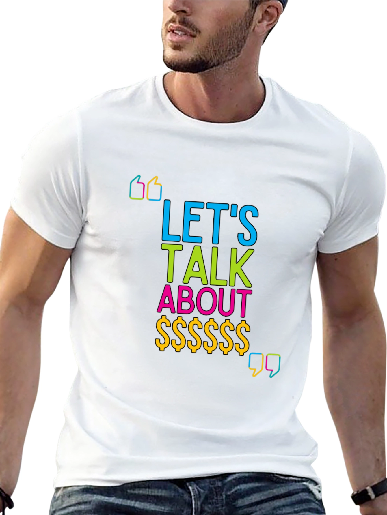 Lets Talk About Money Graphic T-Shirt