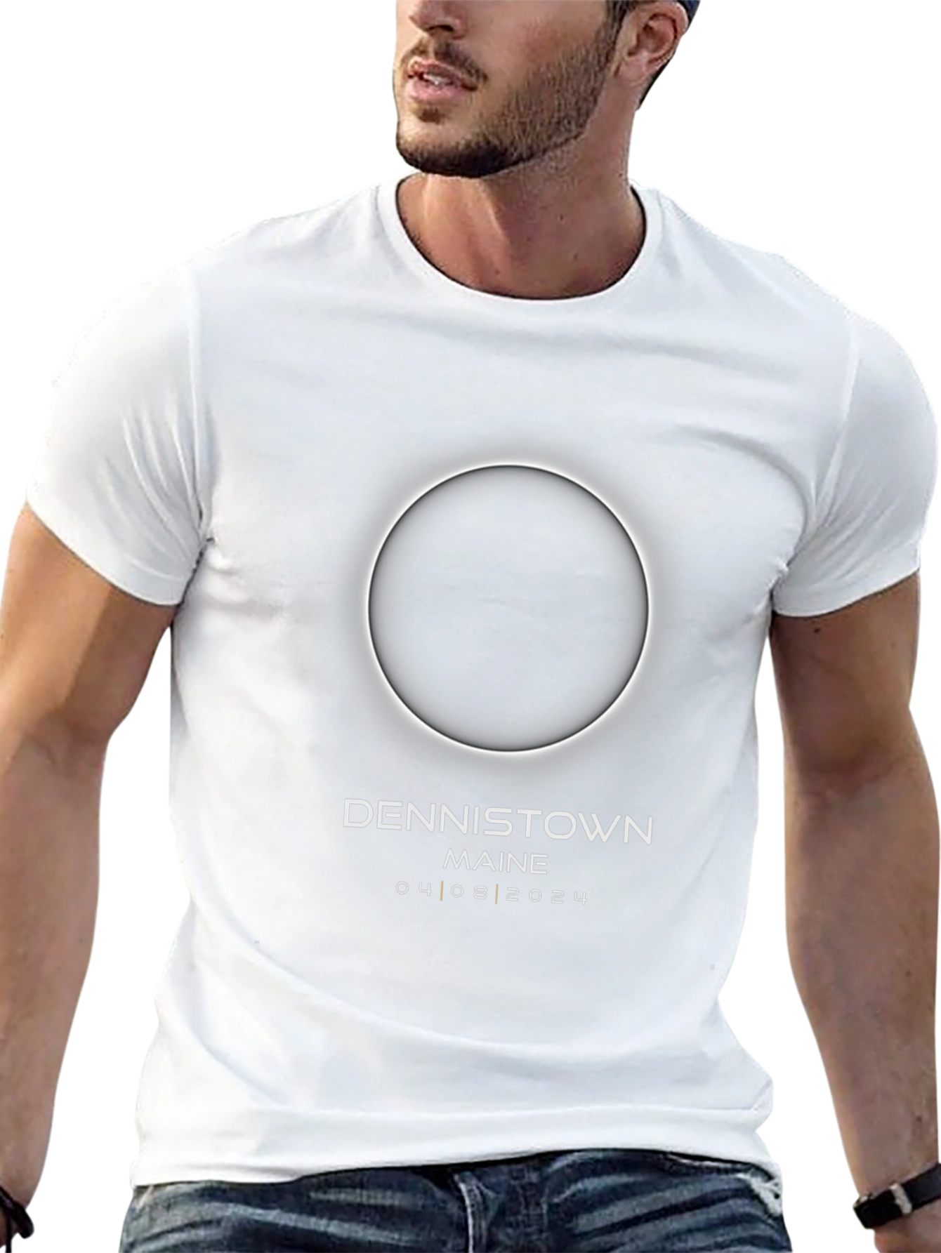 Dennistown Maine Eclipse 2024 Black T-Shirt