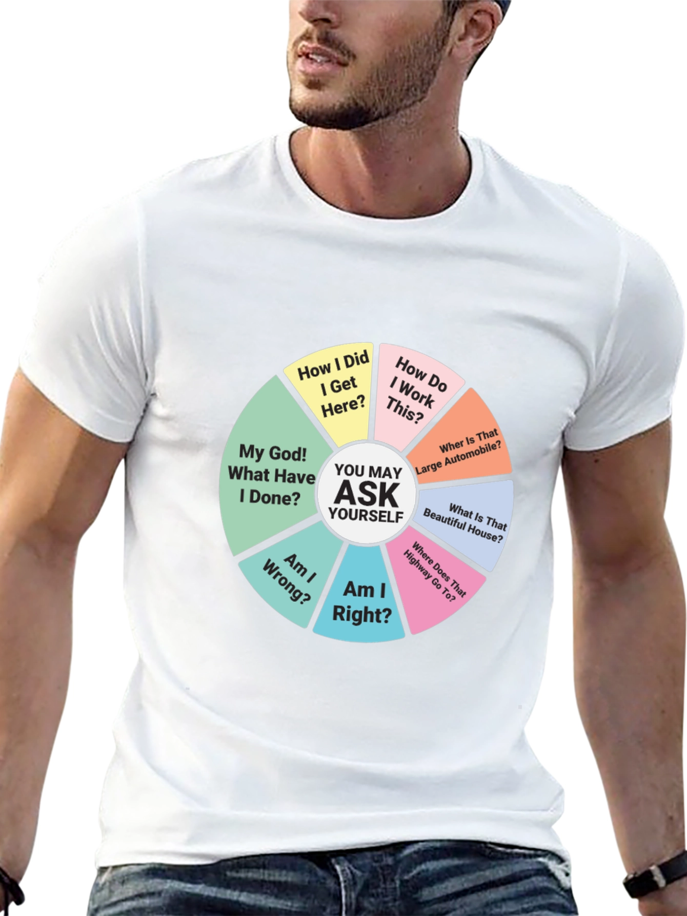 Philosophical Question Pie Chart T-Shirt